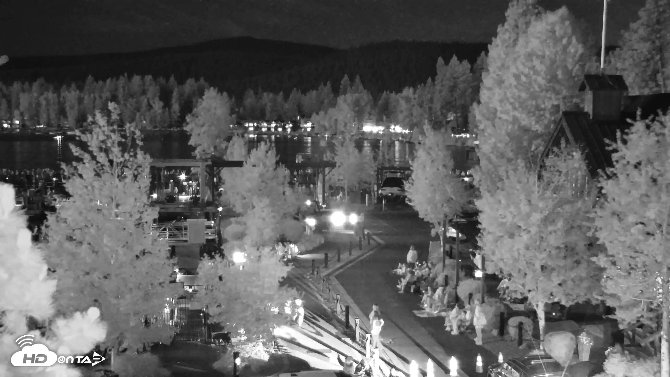 Snapshot of Tahoe City Marina - Lake Tahoe Live Webcam taken Jul 4, 2026, 9:37pm PDT