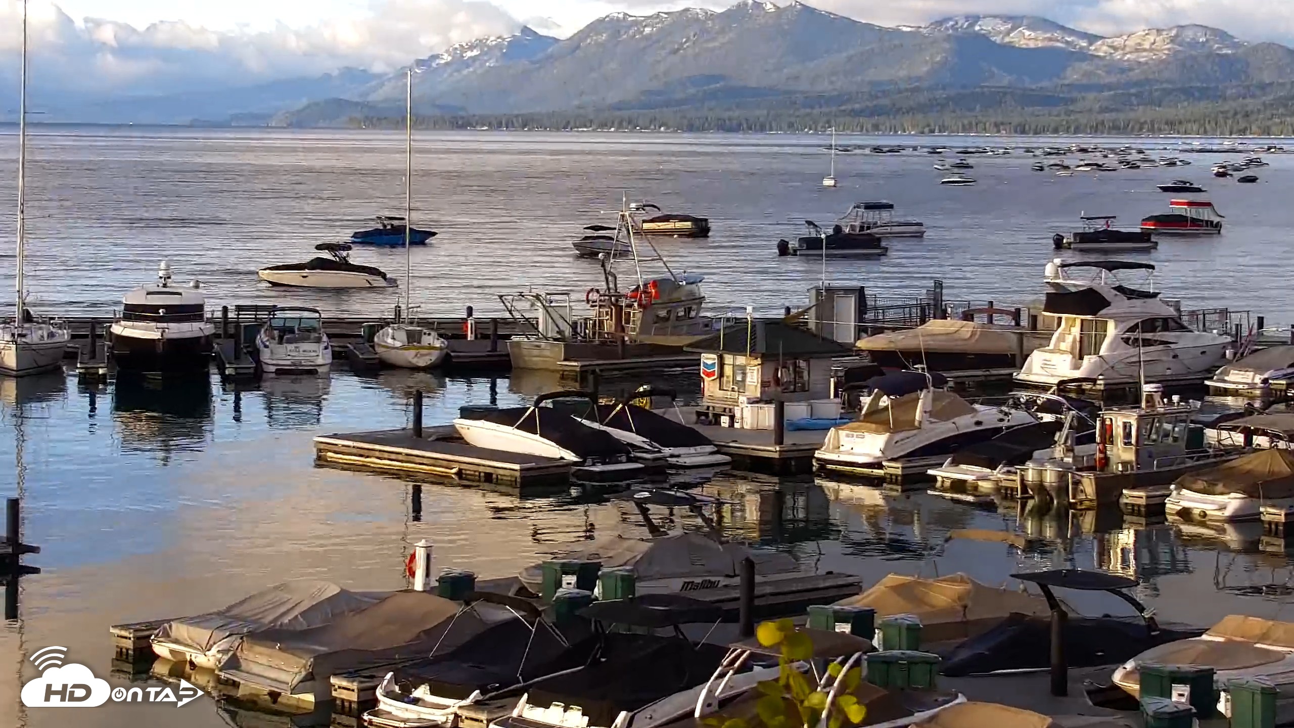 Snapshot of Tahoe City Marina - Lake Tahoe Live Webcam taken Jun 9, 2026, 6:27am PDT