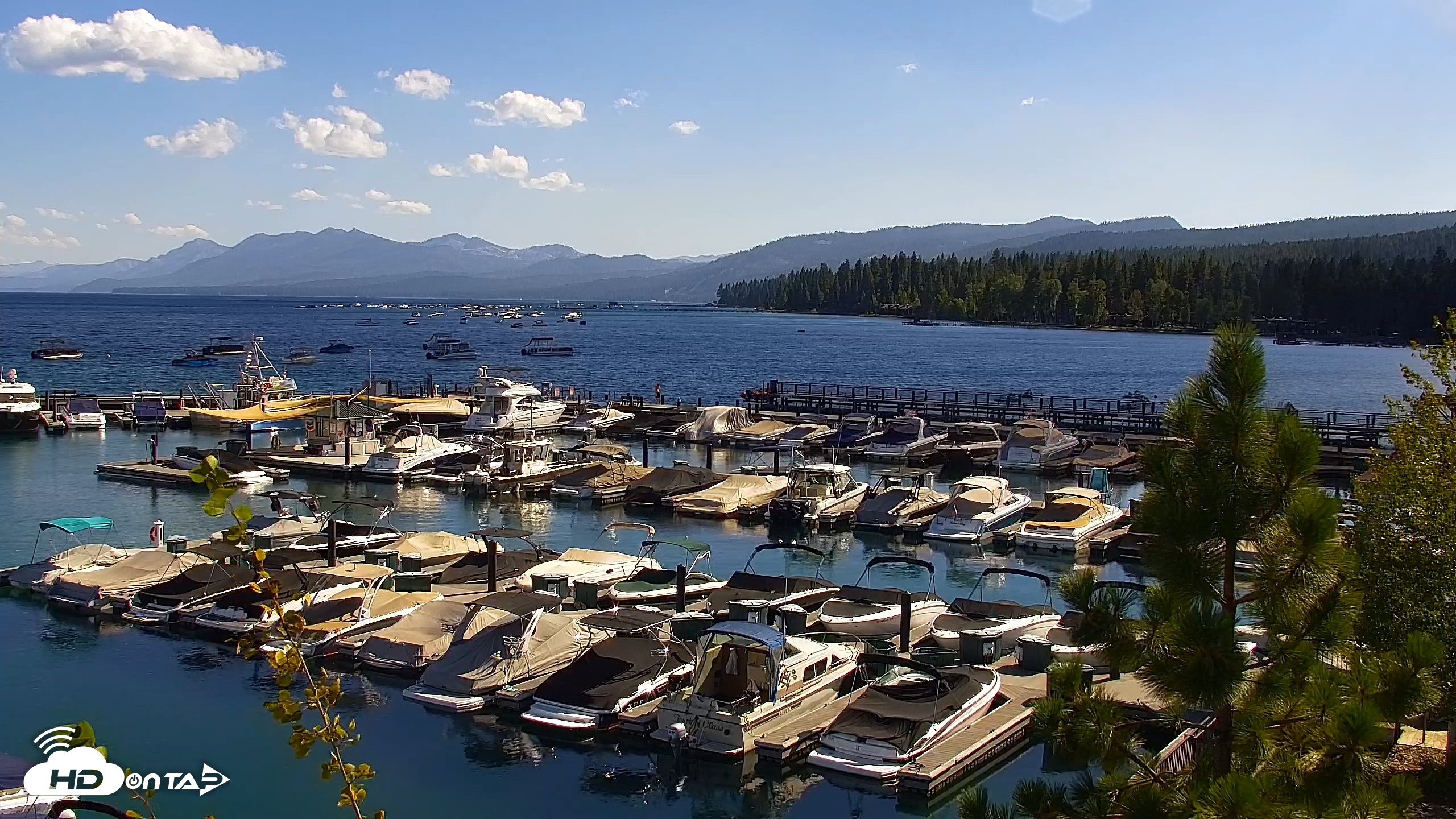 Snapshot of Tahoe City Marina - Lake Tahoe Live Webcam taken Aug 24, 2026, 3:56pm PDT