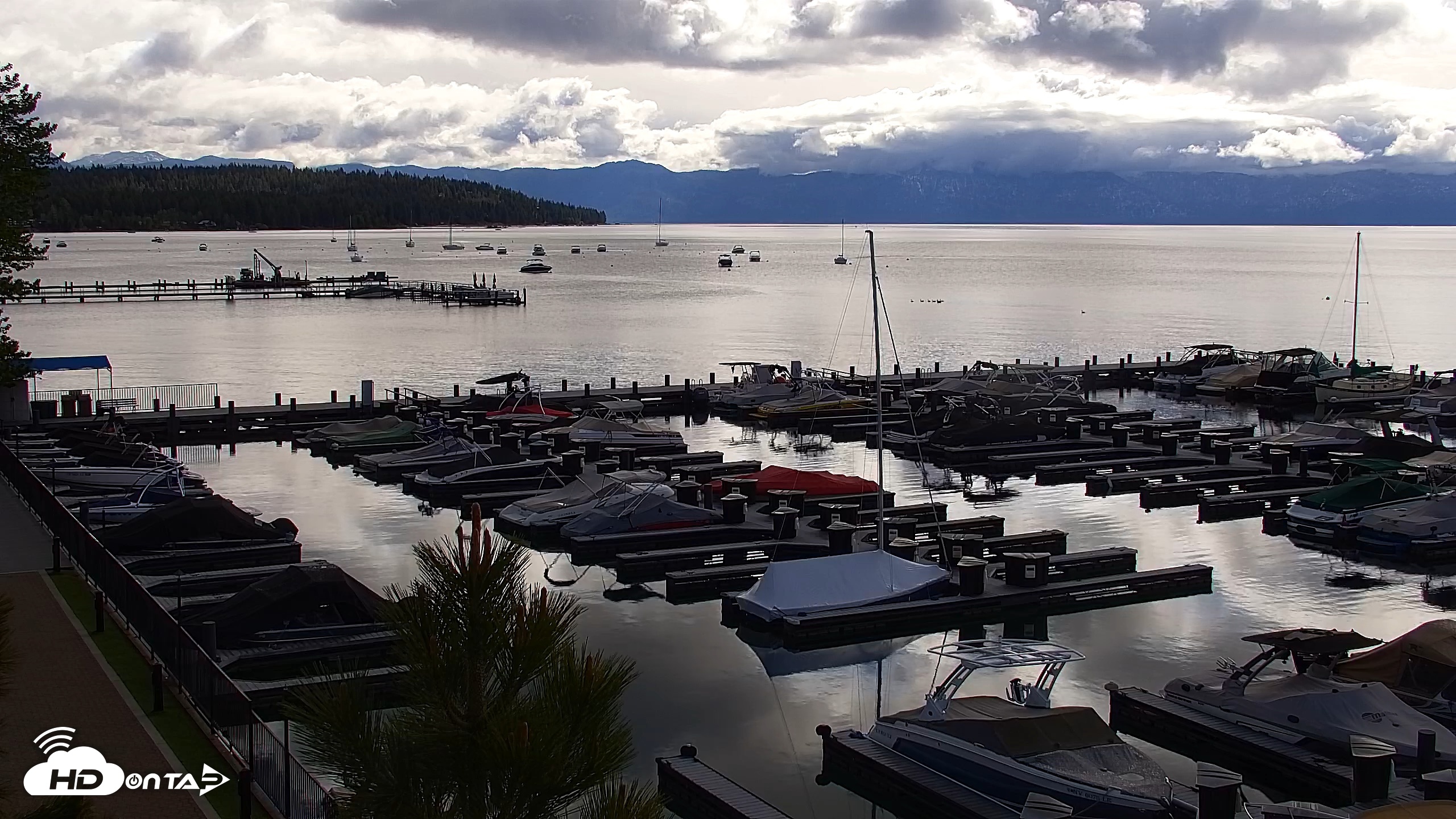 Snapshot of Tahoe City Marina - Lake Tahoe Live Webcam taken May 27, 2026, 9:00am PDT
