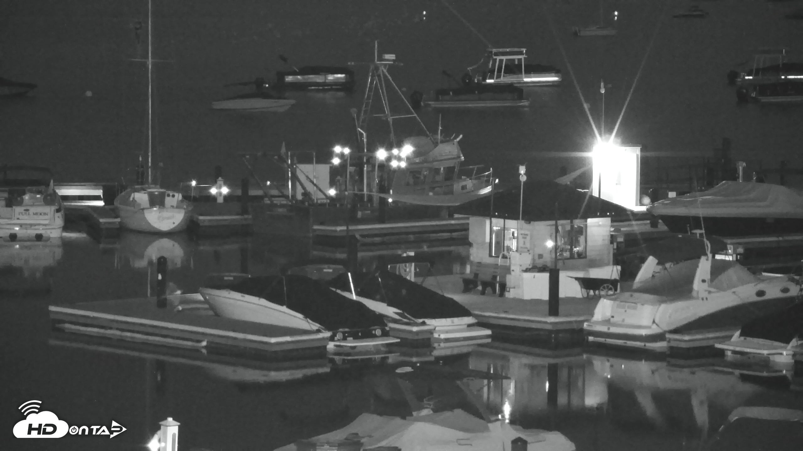 Snapshot of Tahoe City Marina - Lake Tahoe Live Webcam taken Jun 7, 2026, 9:14pm PDT