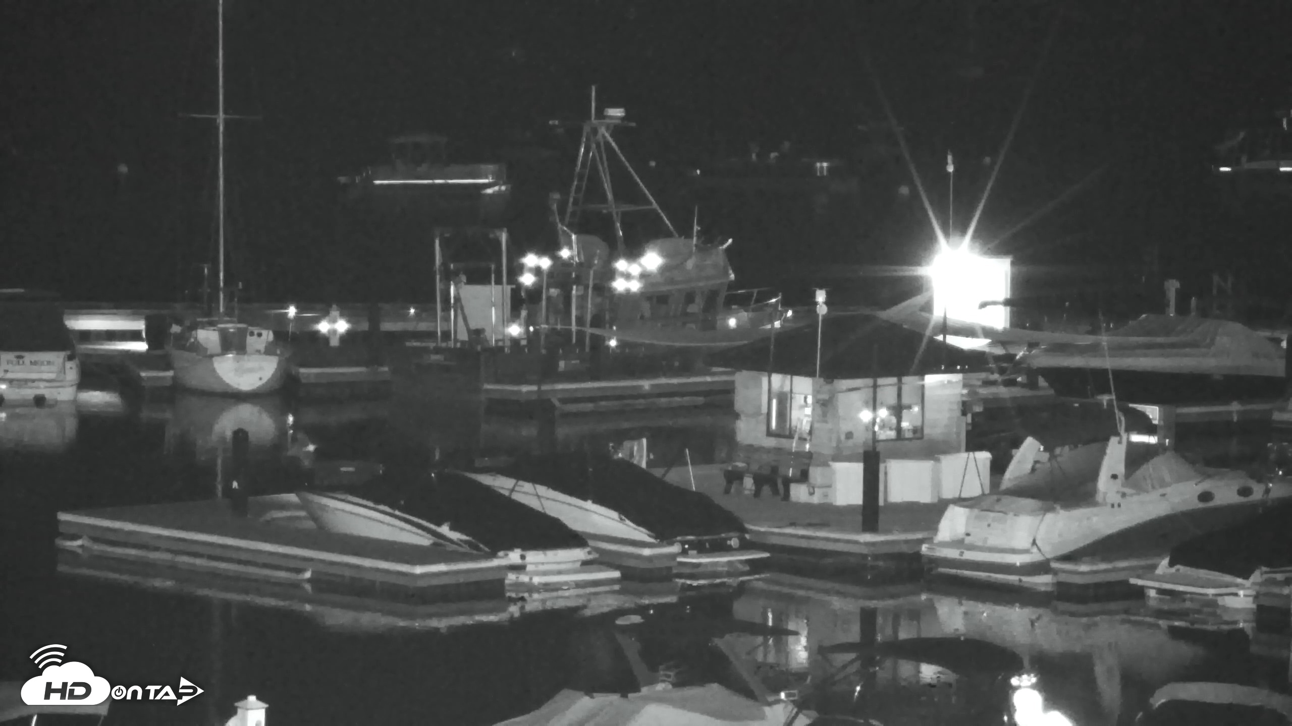 Snapshot of Tahoe City Marina - Lake Tahoe Live Webcam taken Jul 2, 2026, 10:17pm PDT