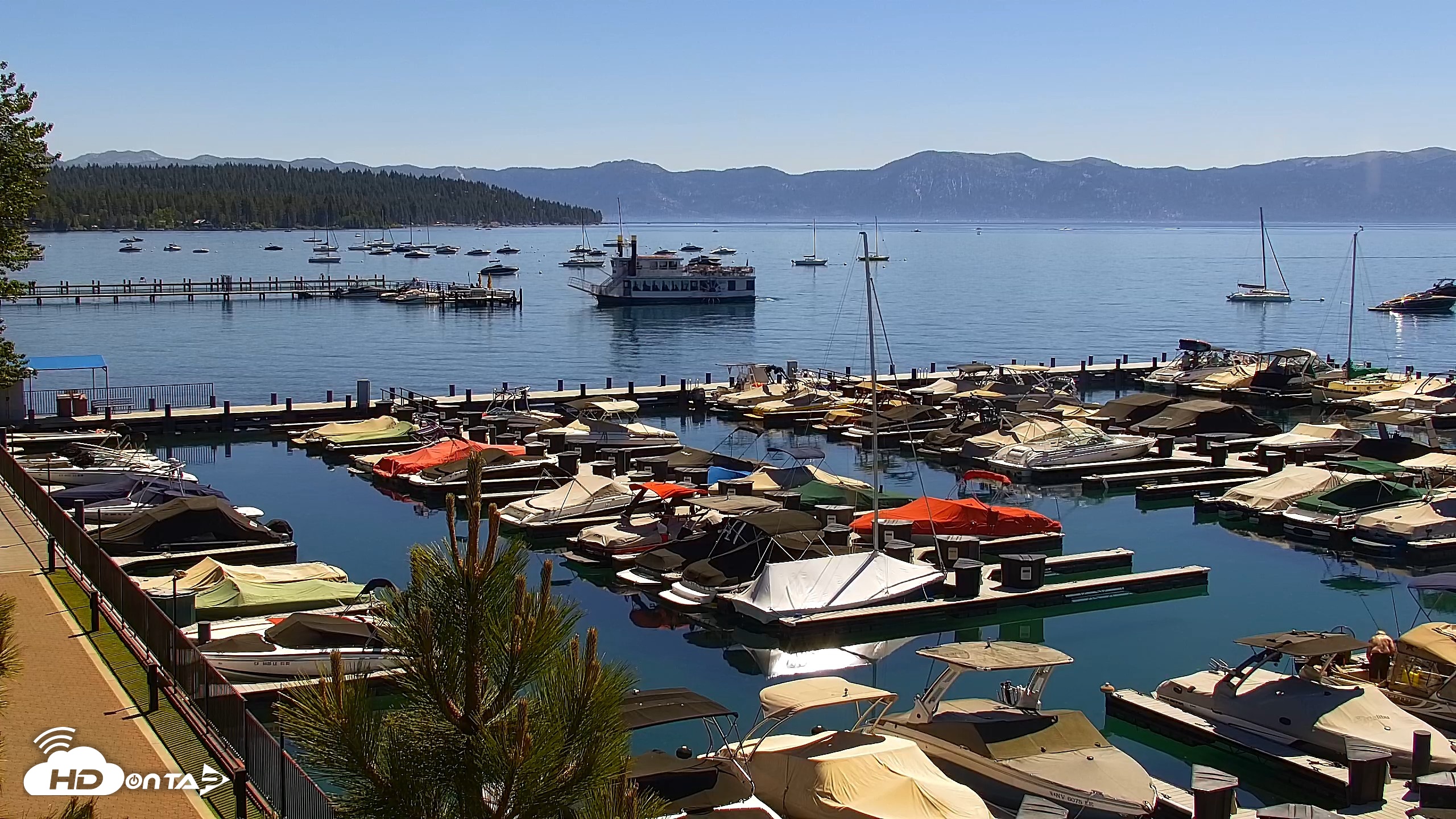 Snapshot of Tahoe City Marina - Lake Tahoe Live Webcam taken Jun 13, 2026, 10:41am PDT