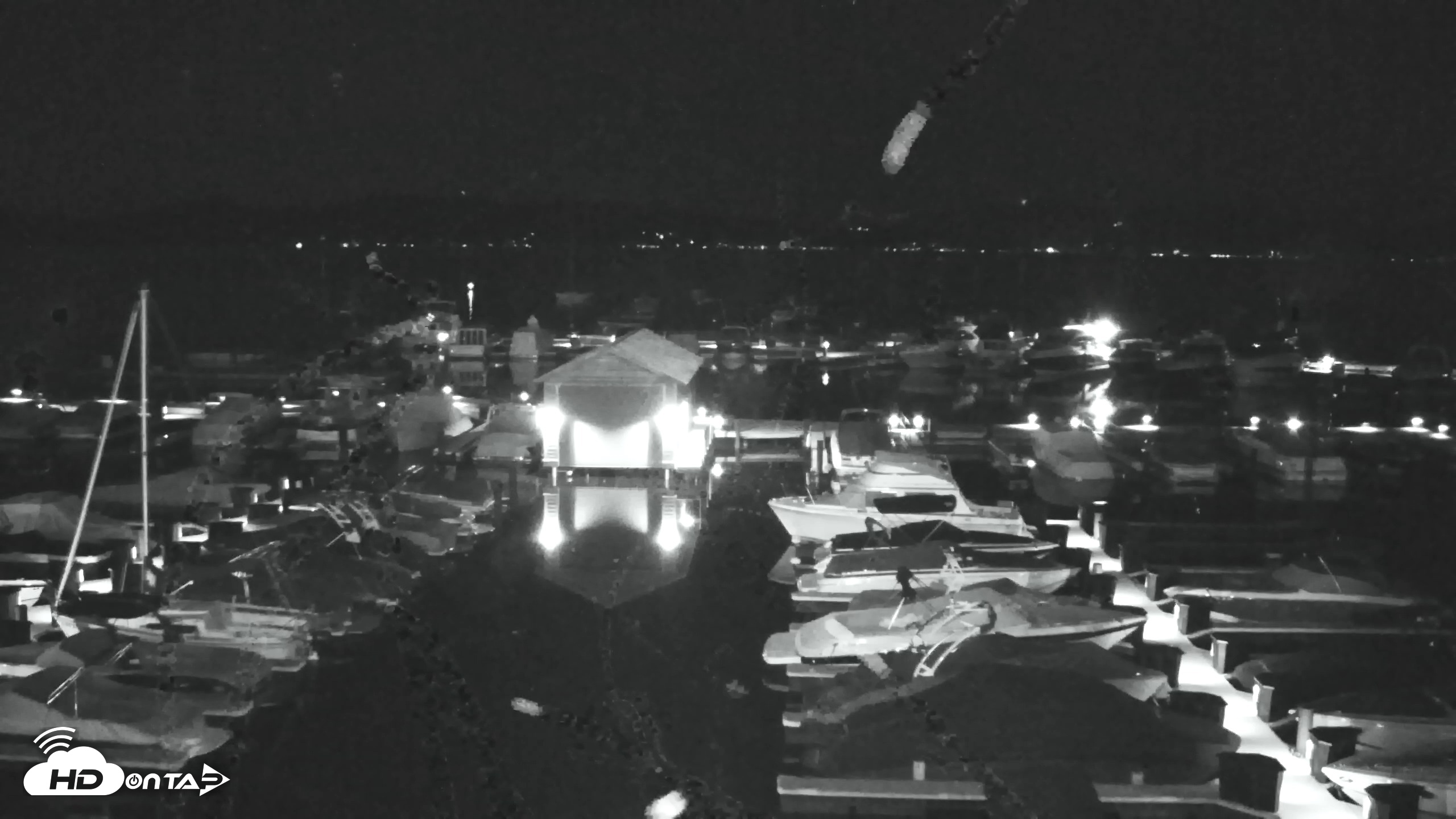Snapshot of Tahoe City Marina - Lake Tahoe Live Webcam taken Jun 12, 2026, 12:24am PDT