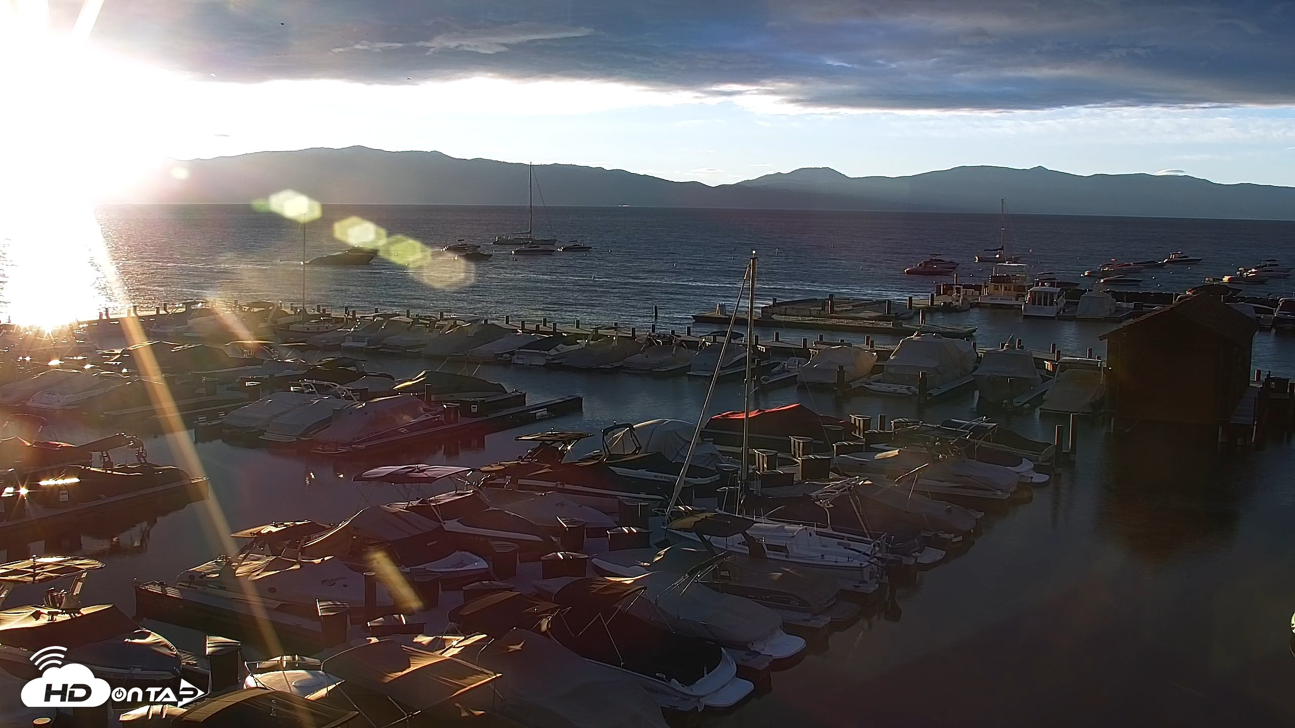 Snapshot of Tahoe City Marina - Lake Tahoe Live Webcam taken Sep 3, 2026, 6:51am PDT