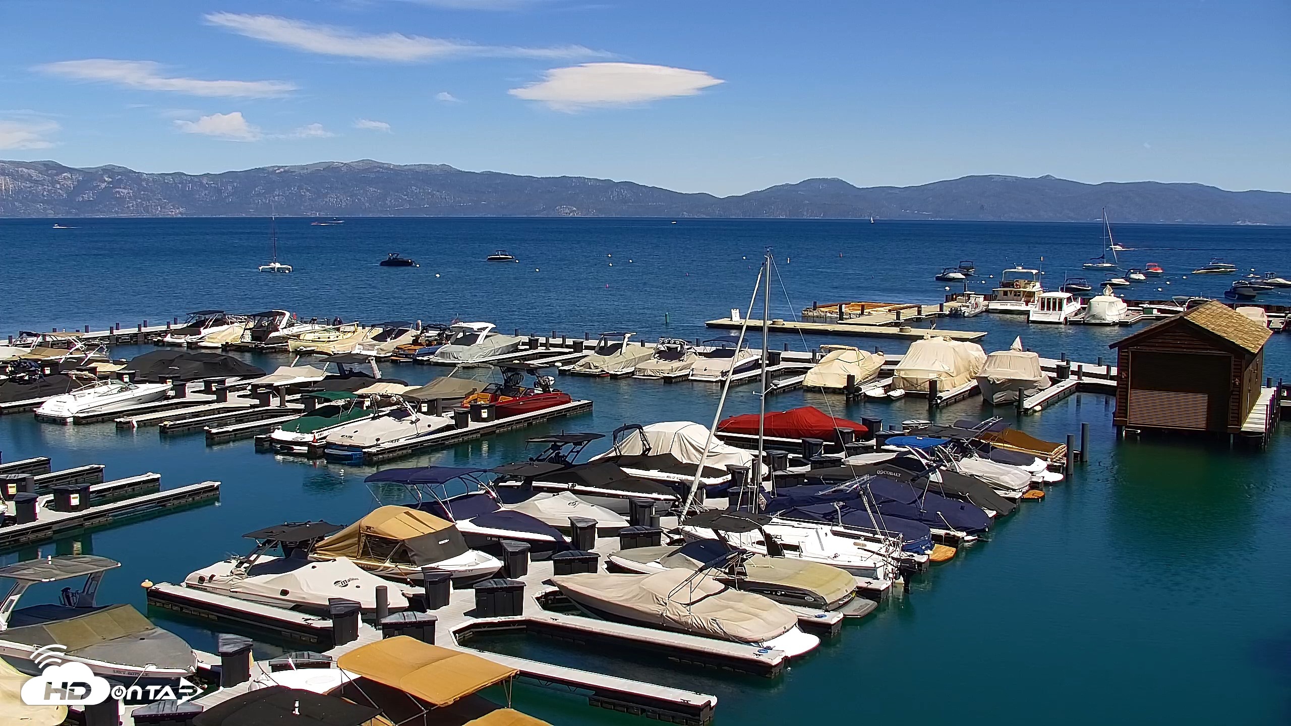 Snapshot of Tahoe City Marina - Lake Tahoe Live Webcam taken Jun 7, 2026, 2:56pm PDT