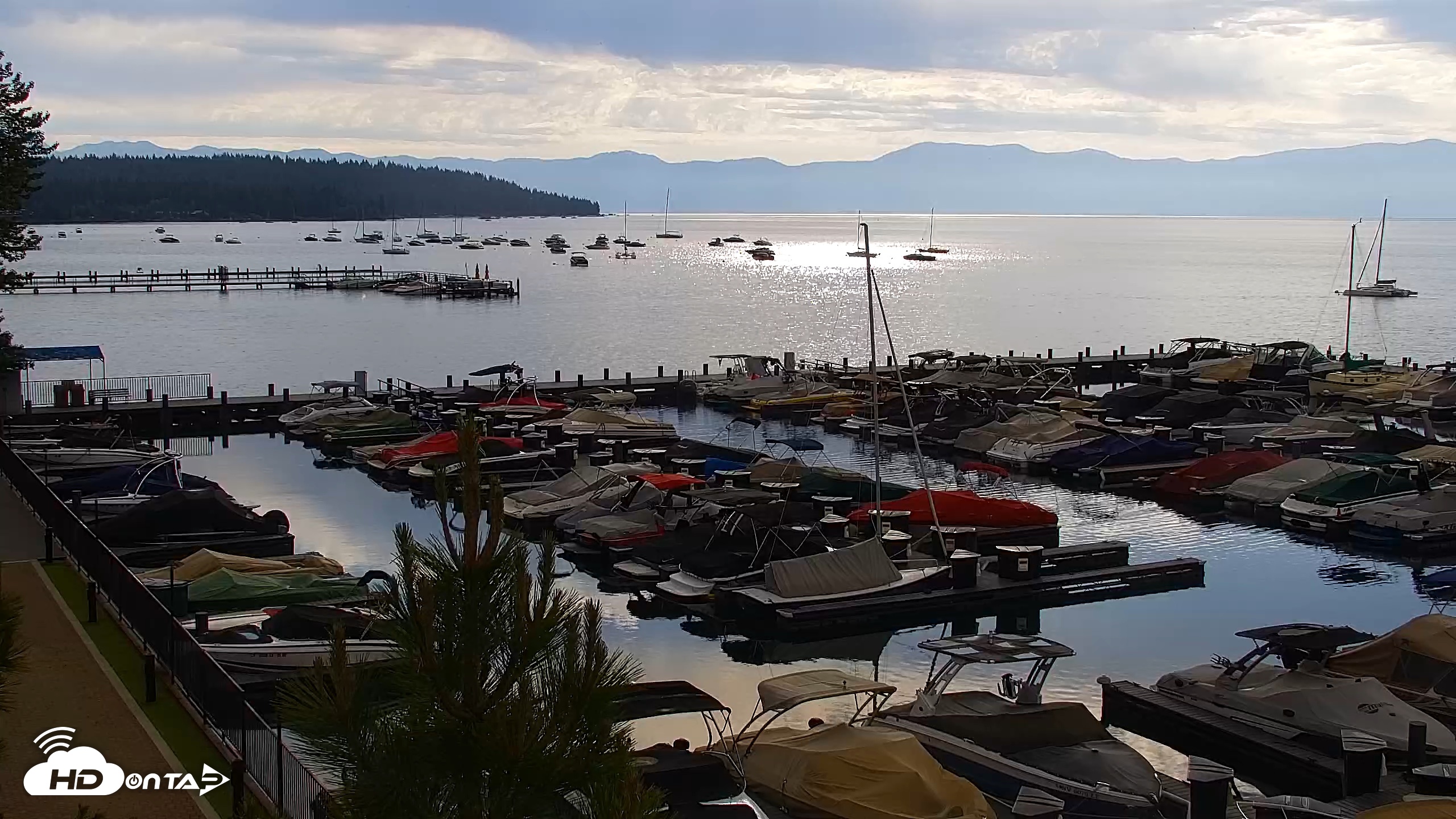 Snapshot of Tahoe City Marina - Lake Tahoe Live Webcam taken Jun 19, 2026, 7:55am PDT