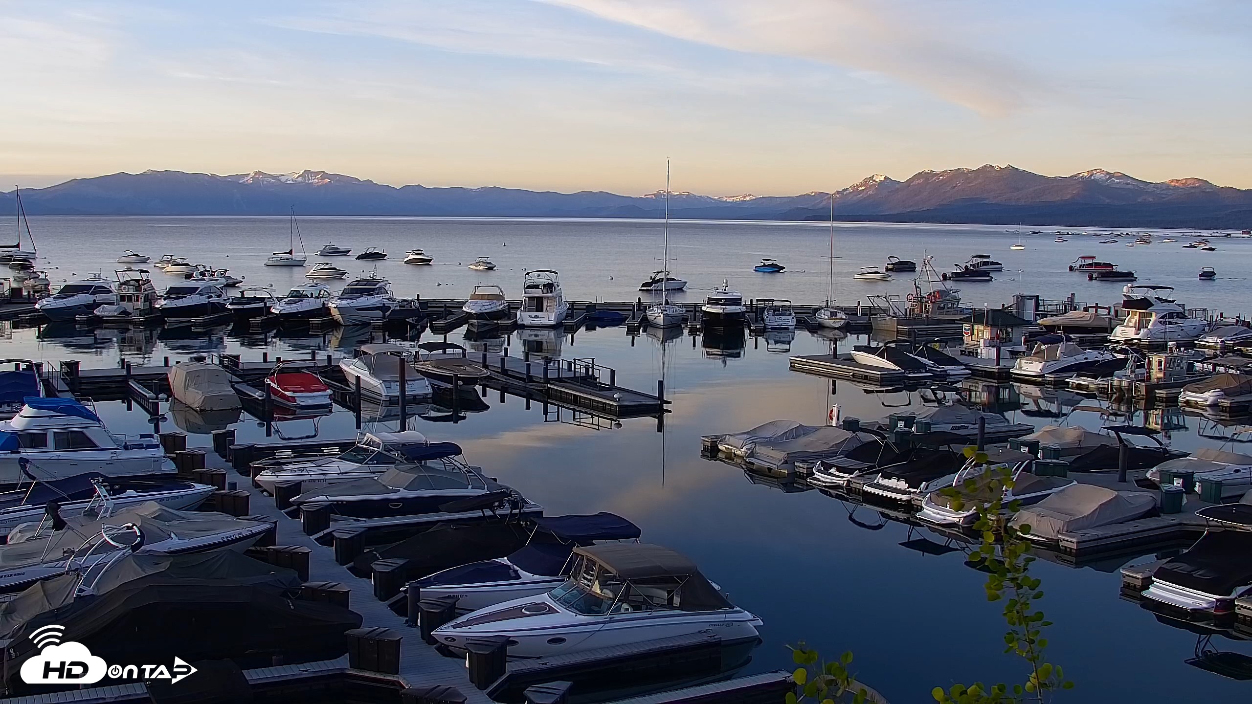 Snapshot of Tahoe City Marina - Lake Tahoe Live Webcam taken Jun 8, 2026, 5:44am PDT