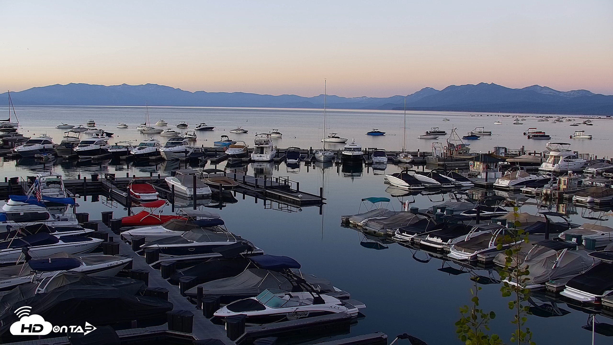 Snapshot of Tahoe City Marina - Lake Tahoe Live Webcam taken Jul 6, 2026, 5:39am PDT