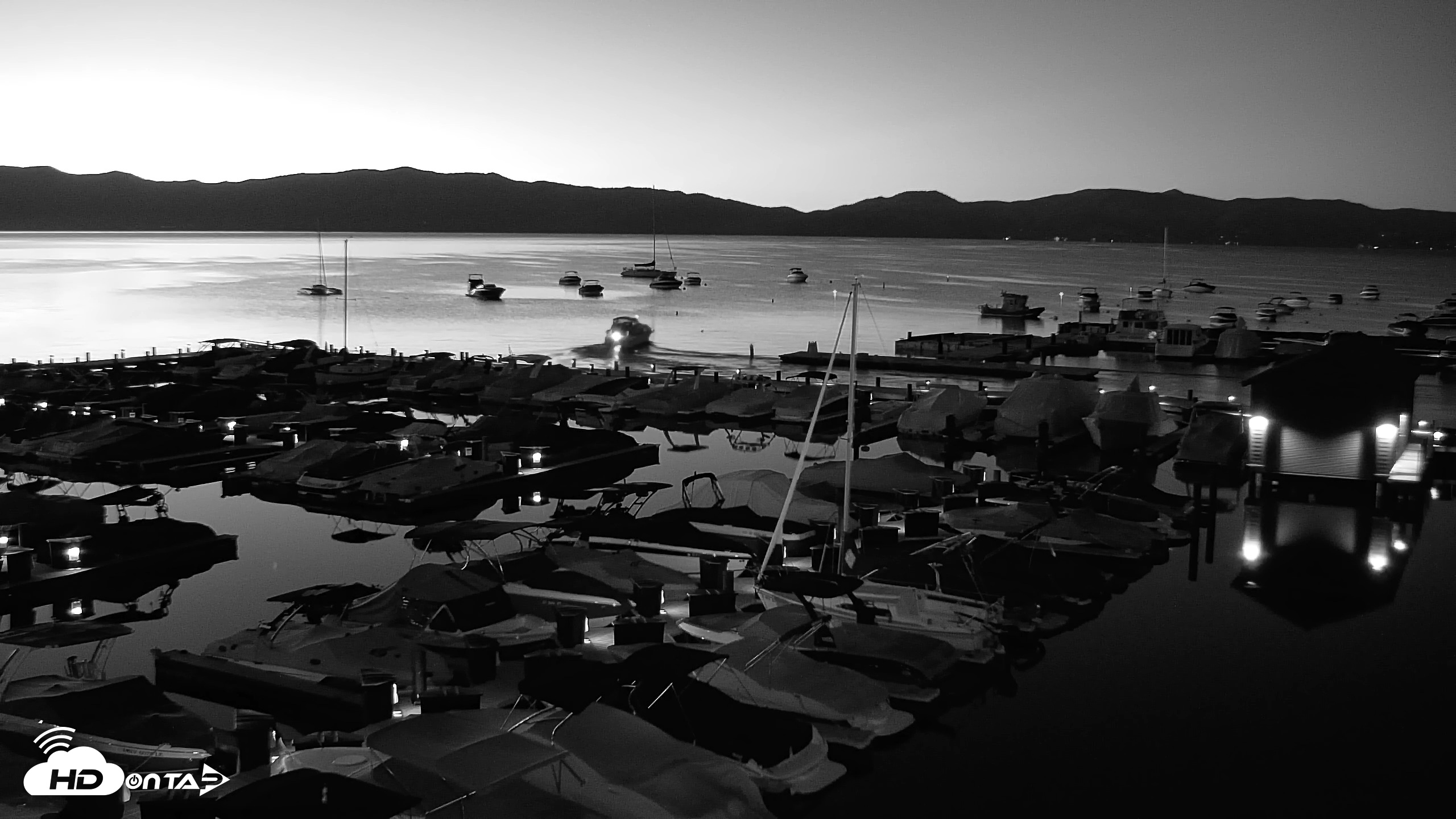 Snapshot of Tahoe City Marina - Lake Tahoe Live Webcam taken Jul 28, 2026, 5:11am PDT