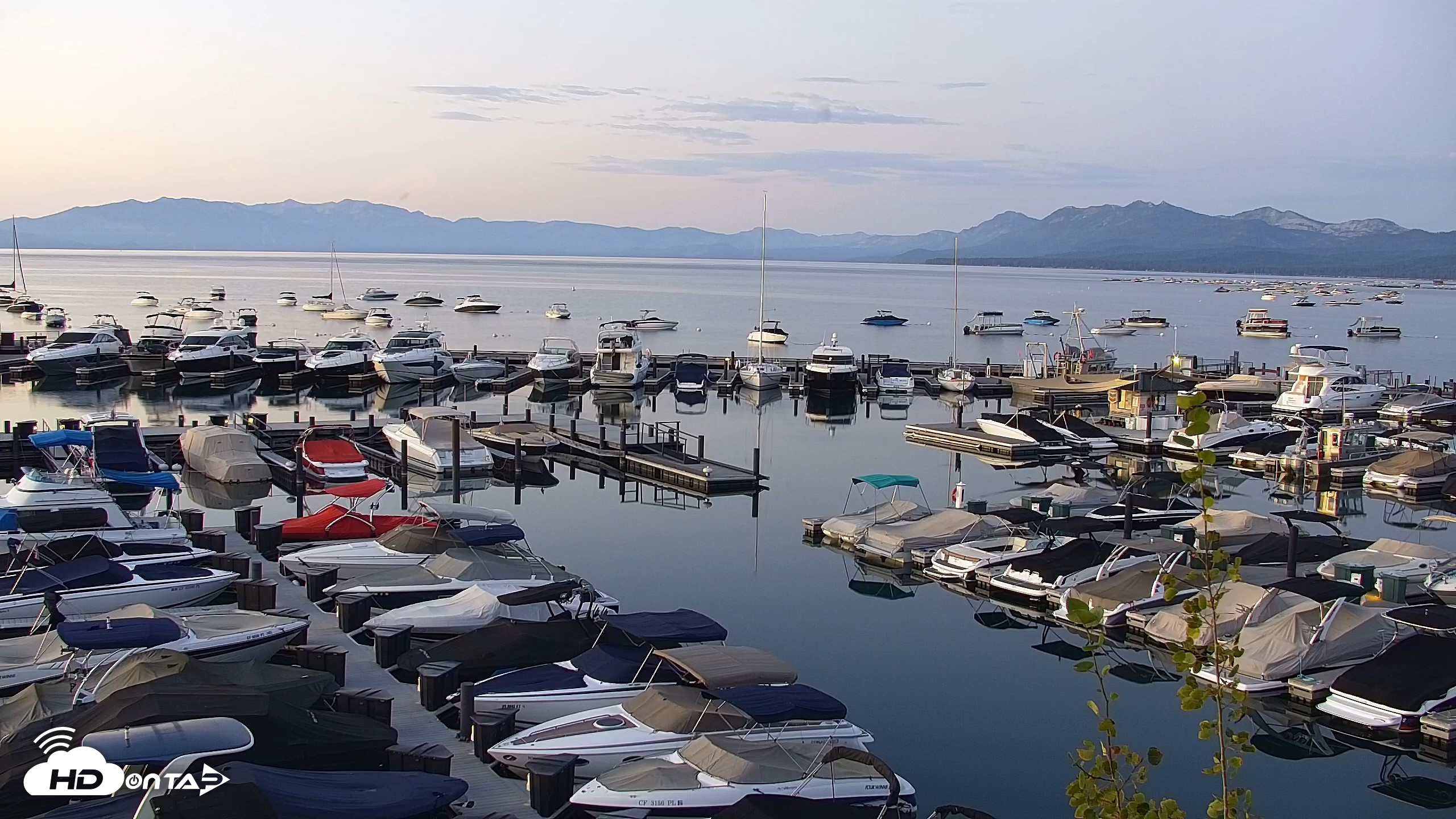 Snapshot of Tahoe City Marina - Lake Tahoe Live Webcam taken Aug 7, 2026, 5:51am PDT