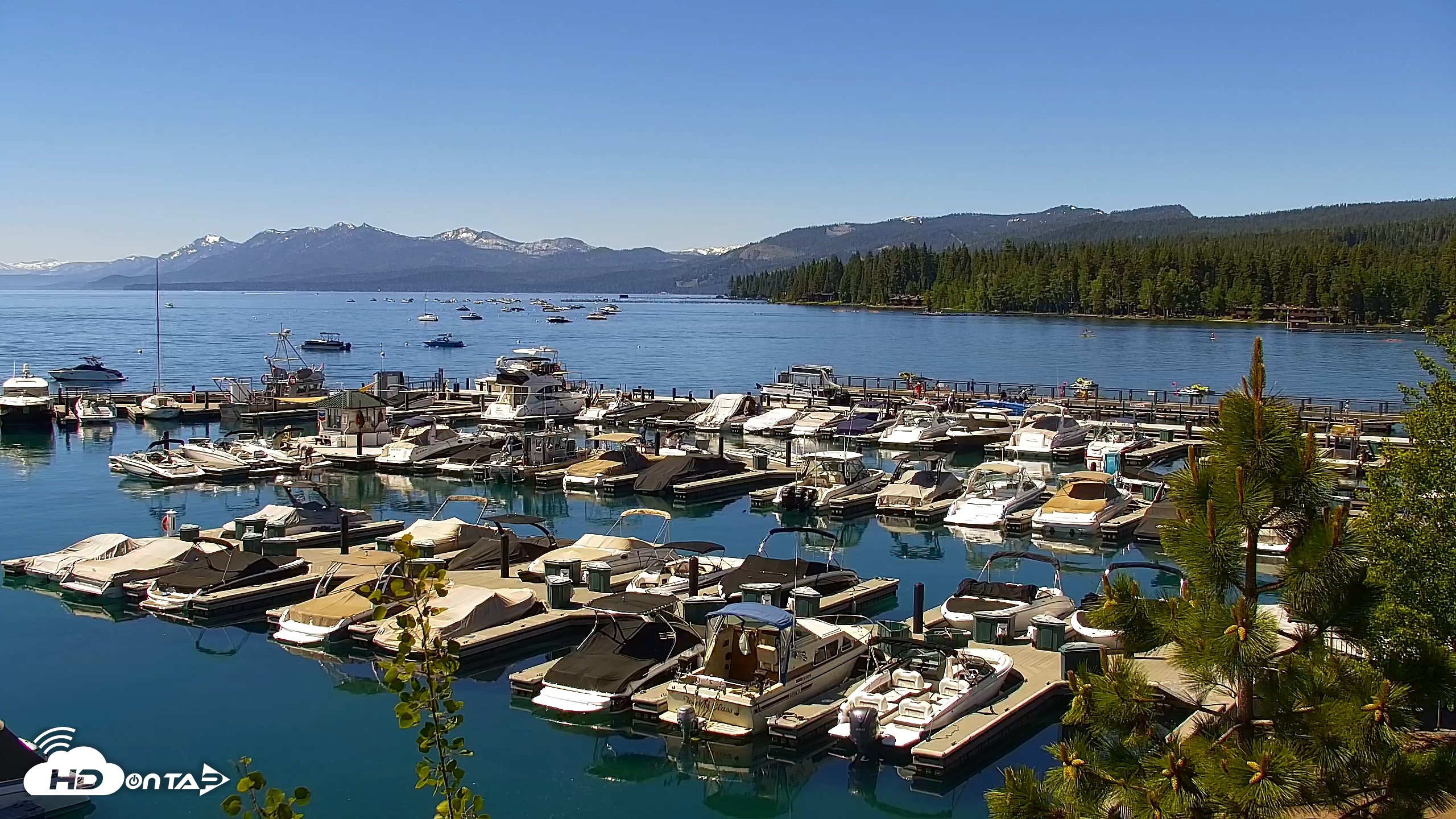 Snapshot of Tahoe City Marina - Lake Tahoe Live Webcam taken Jun 13, 2026, 10:40am PDT
