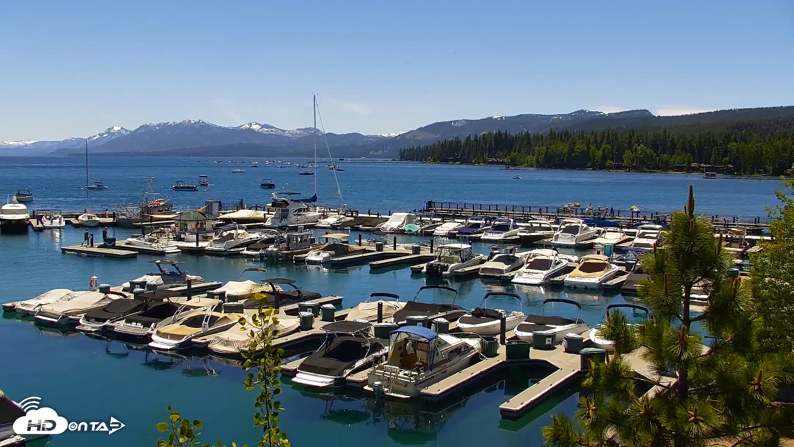 Snapshot of Tahoe City Marina - Lake Tahoe Live Webcam taken Jun 7, 2026, 1:11pm PDT