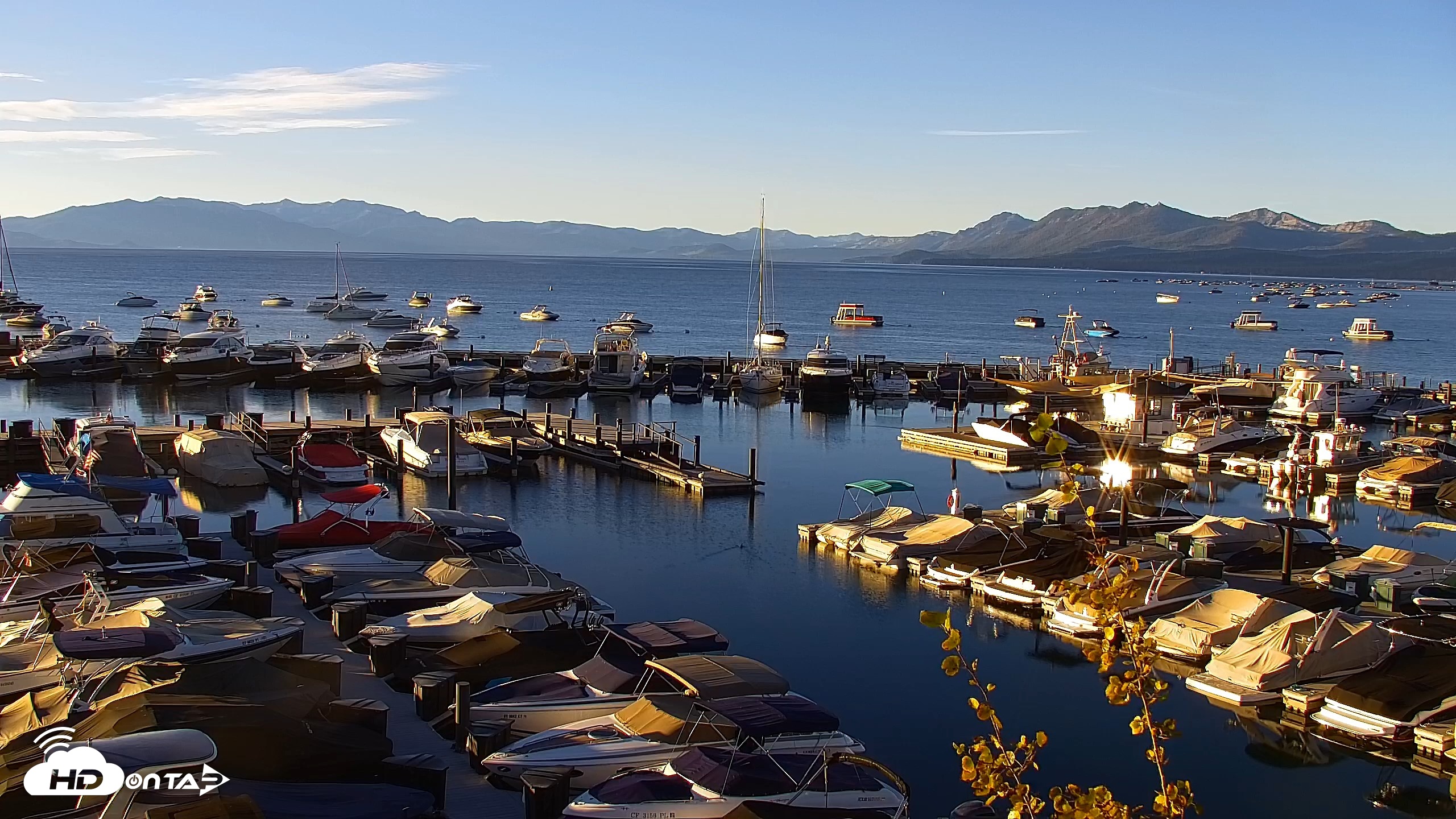 Snapshot of Tahoe City Marina - Lake Tahoe Live Webcam taken Sep 12, 2026, 7:20am PDT