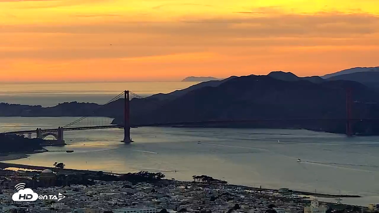 Snapshot of San Francisco Golden Gate Bridge Live Webcam taken Nov 9, 2025, 5:05pm PST