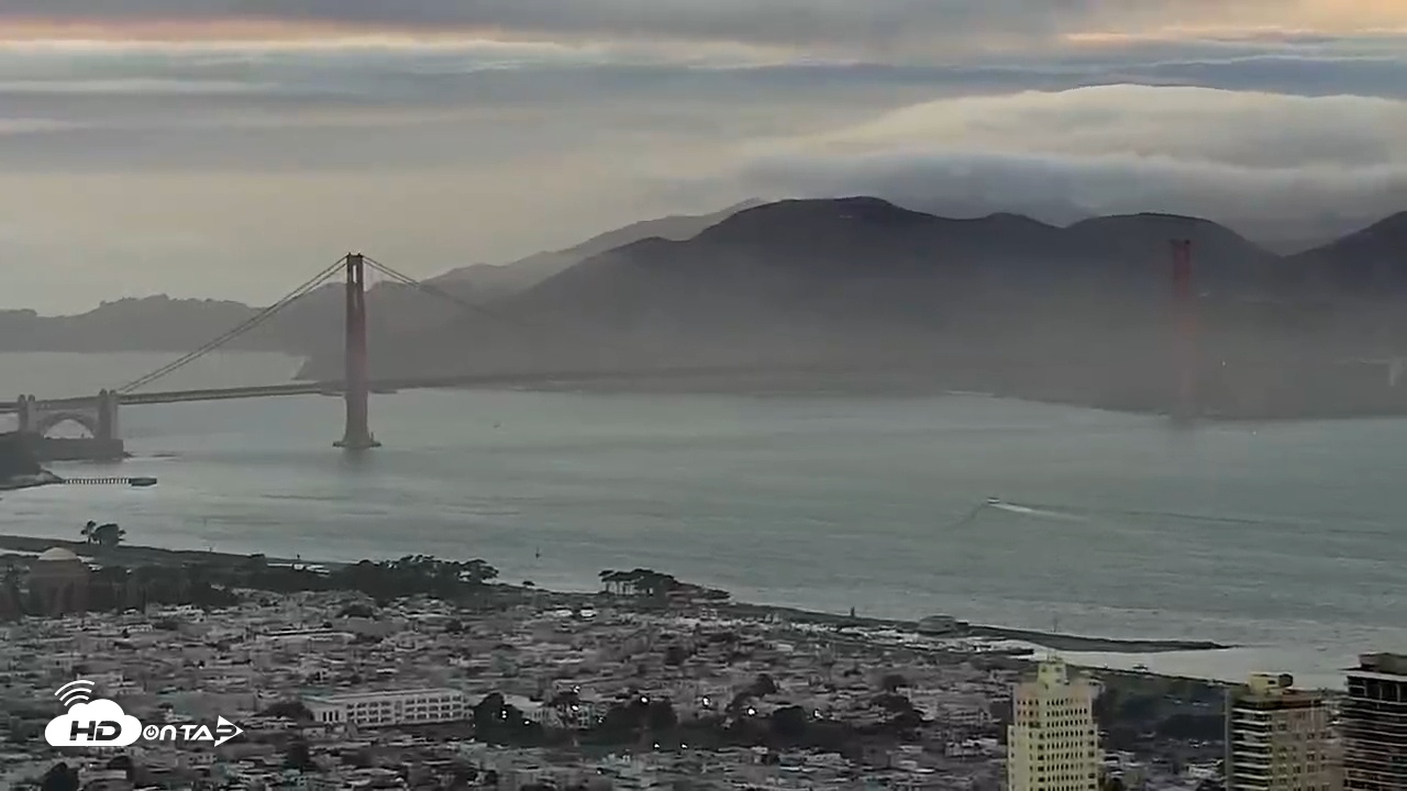 Snapshot of San Francisco Golden Gate Bridge Live Webcam taken Nov 3, 2025, 5:03pm PST