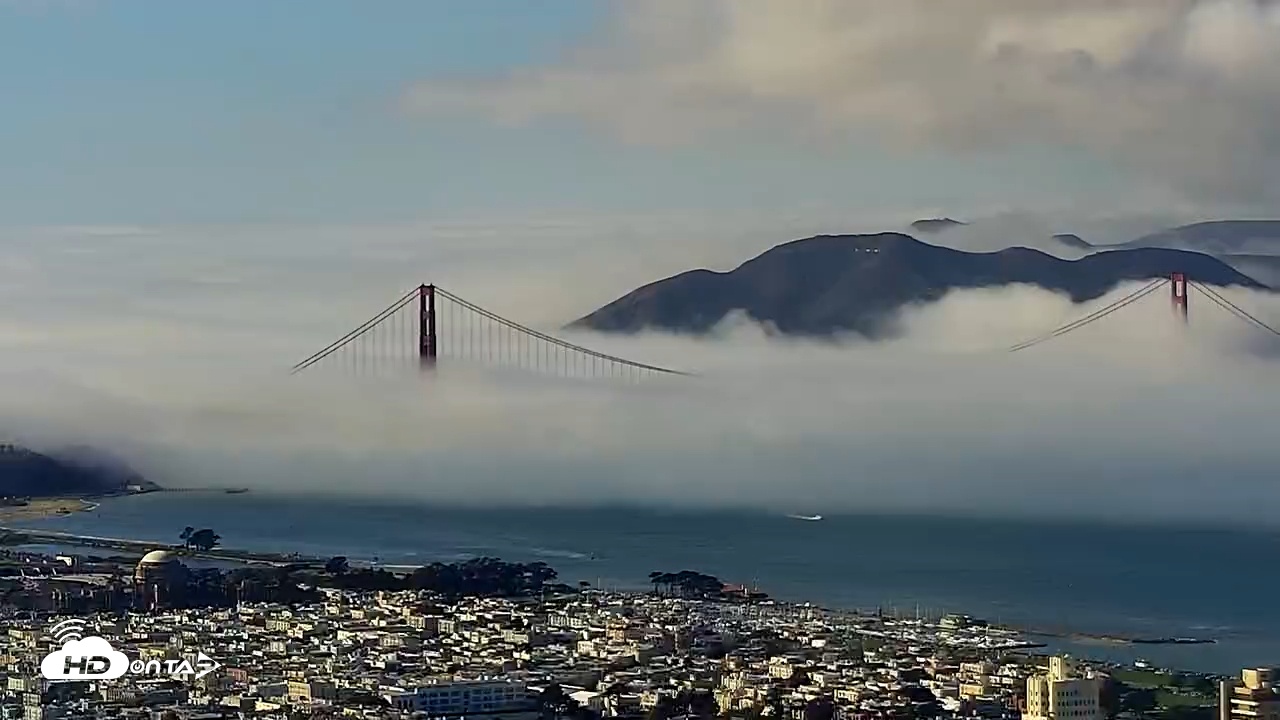 Snapshot of San Francisco Golden Gate Bridge Live Webcam taken Nov 7, 2025, 1:42pm PST