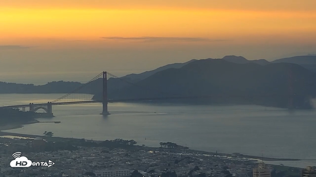 Snapshot of San Francisco Golden Gate Bridge Live Webcam taken Dec 14, 2025, 4:57pm PST