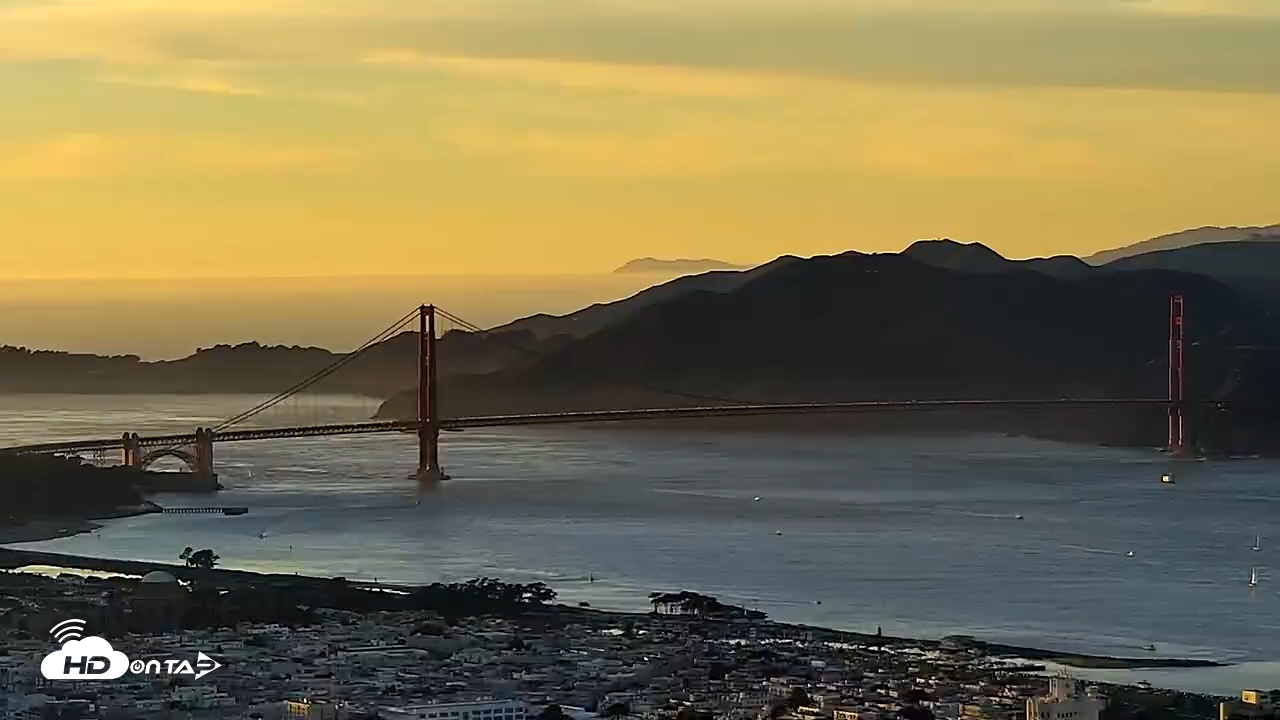 Snapshot of San Francisco Golden Gate Bridge Live Webcam taken Nov 8, 2025, 4:46pm PST