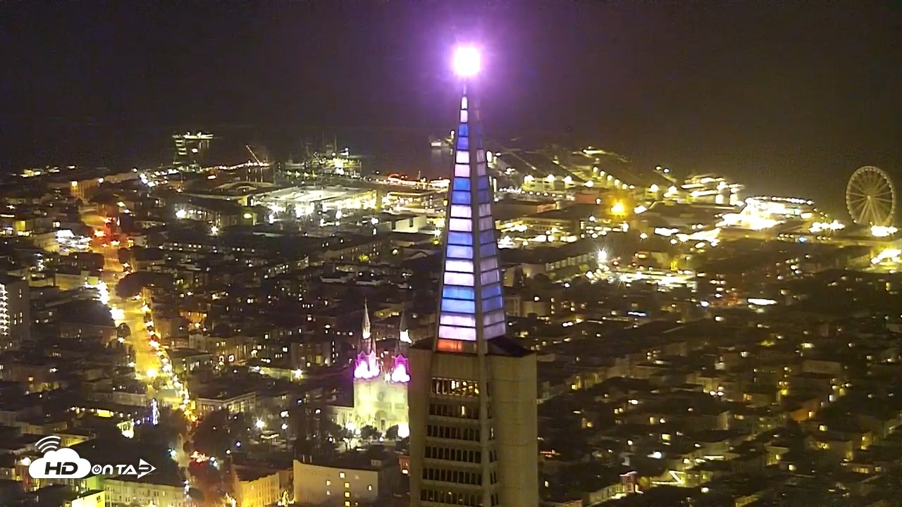 Snapshot of San Francisco Golden Gate Bridge Live Webcam taken Dec 15, 2025, 11:02pm PST