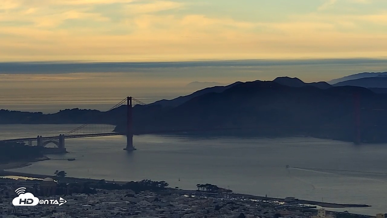 Snapshot of San Francisco Golden Gate Bridge Live Webcam taken Dec 15, 2025, 3:48pm PST