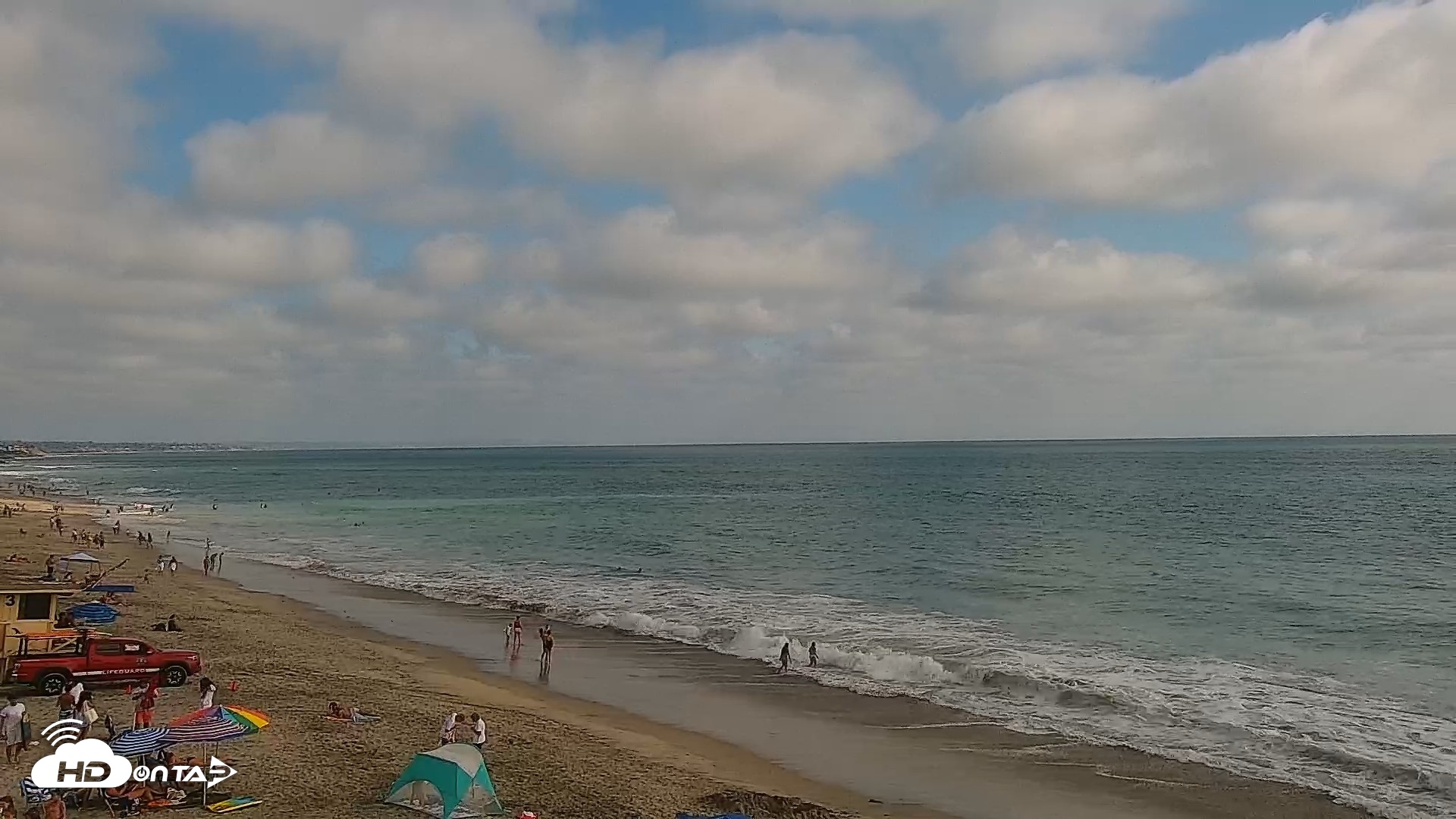Snapshot of Carlsbad Beach Surf Live Webcam taken Aug 12, 2026, 4:56pm PDT