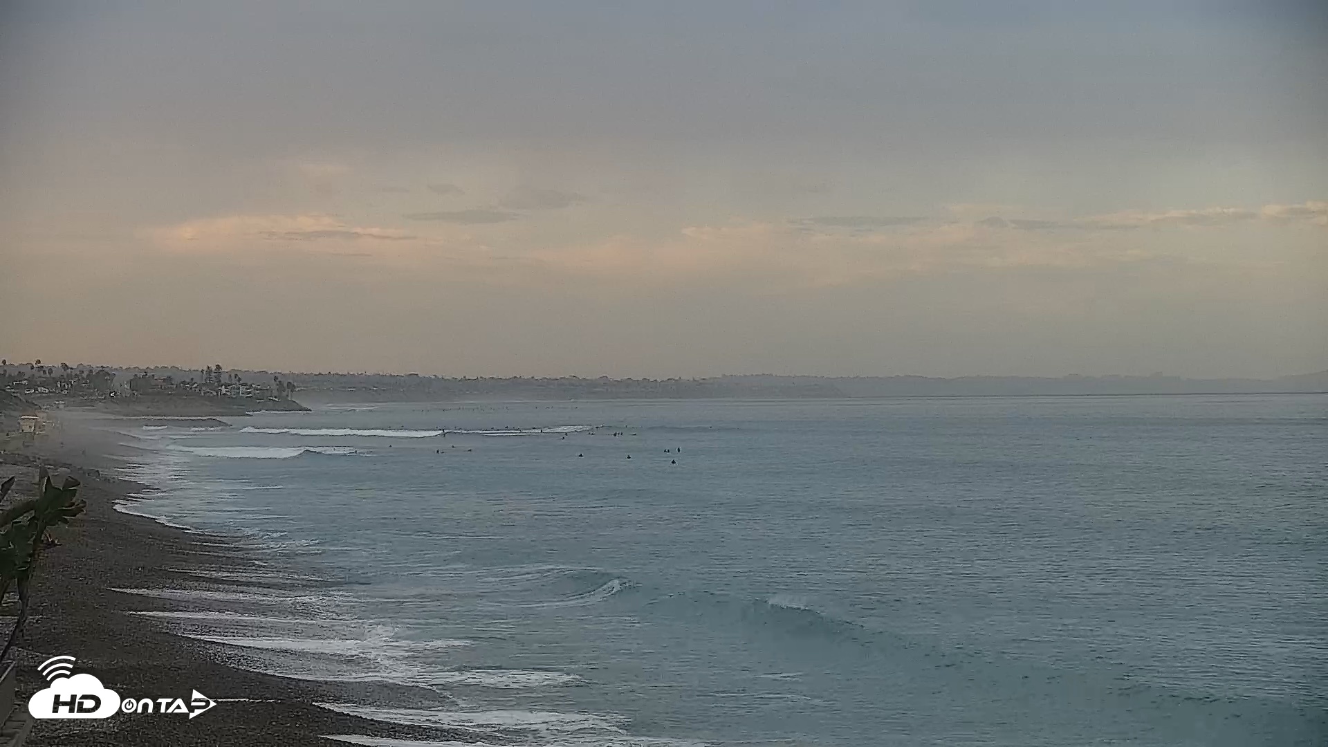 Snapshot of Carlsbad Beach Surf Live Webcam taken Oct 17, 2026, 7:48am PDT