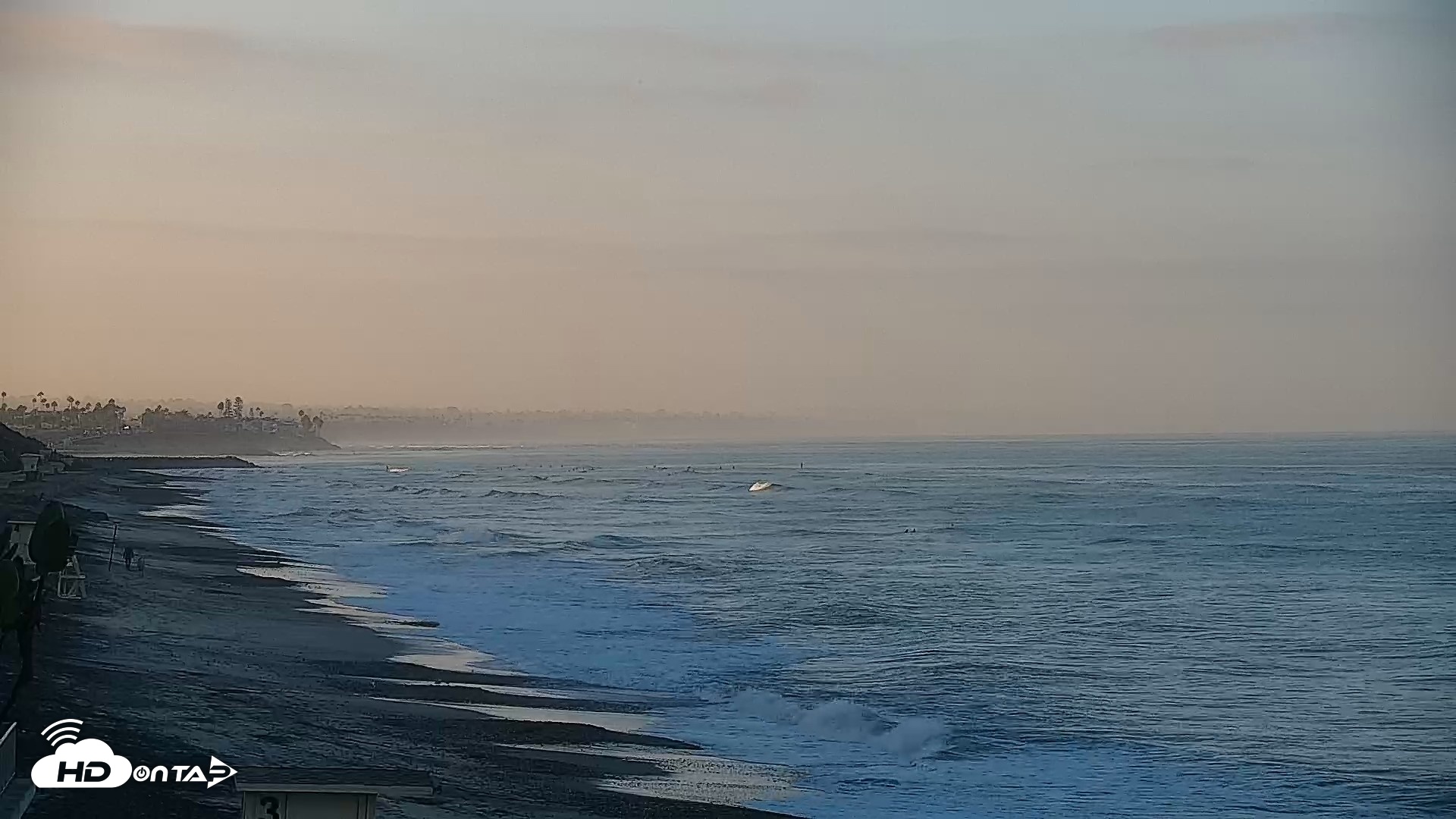 Snapshot of Carlsbad Beach Surf Live Webcam taken Sep 1, 2026, 6:55am PDT