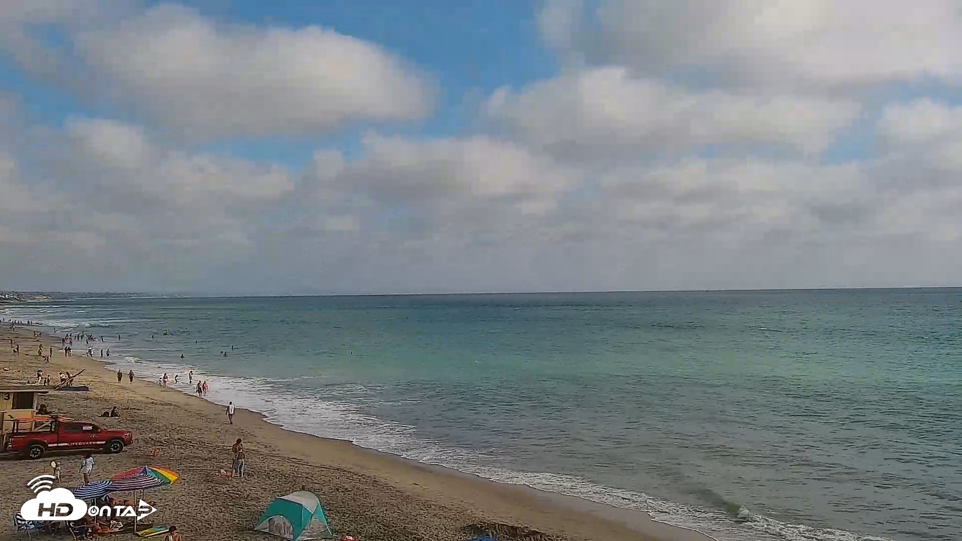 Snapshot of Carlsbad Beach Surf Live Webcam taken Aug 12, 2026, 5:08pm PDT