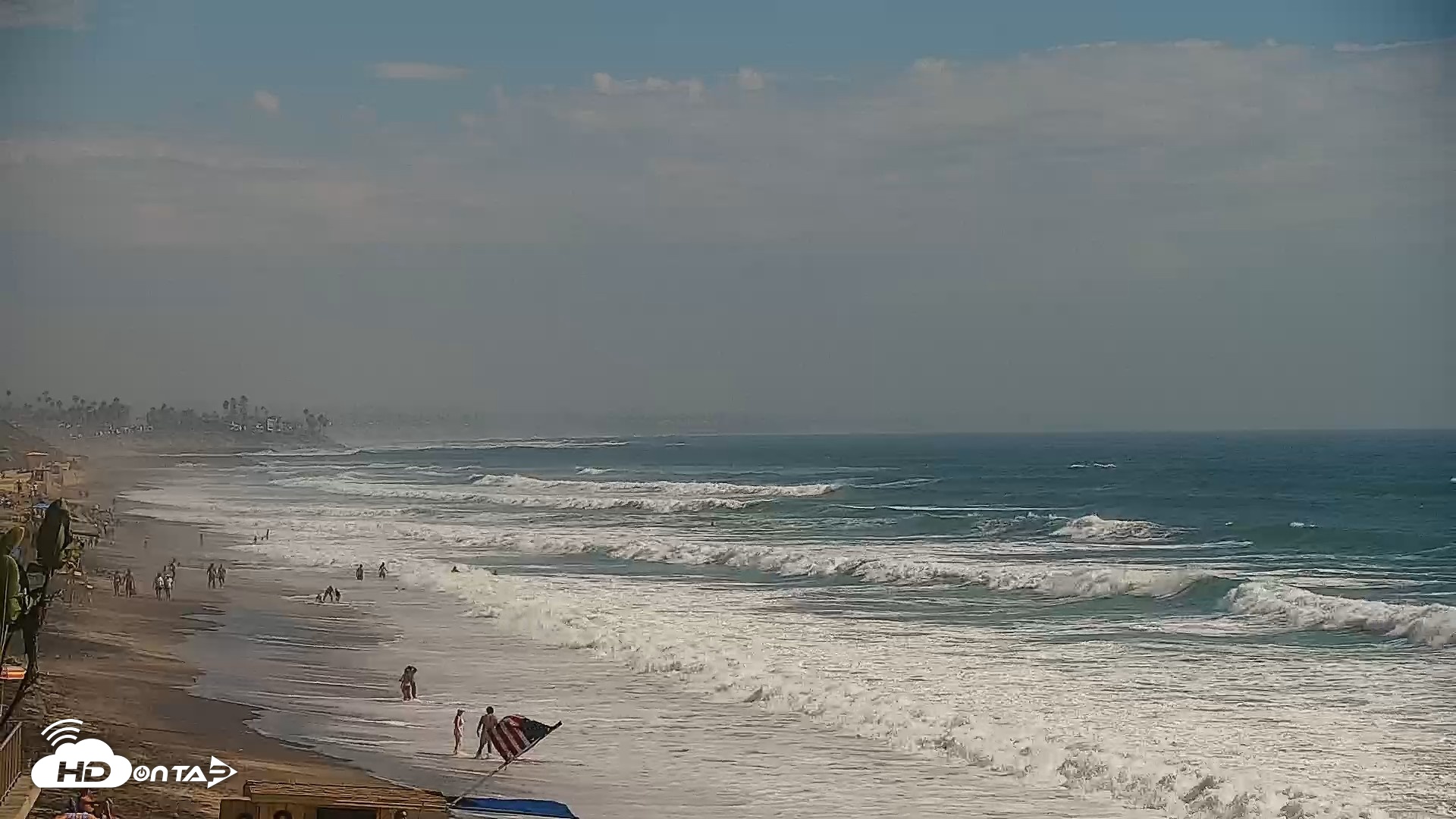 Snapshot of Carlsbad Beach Surf Live Webcam taken Sep 8, 2026, 3:28pm PDT