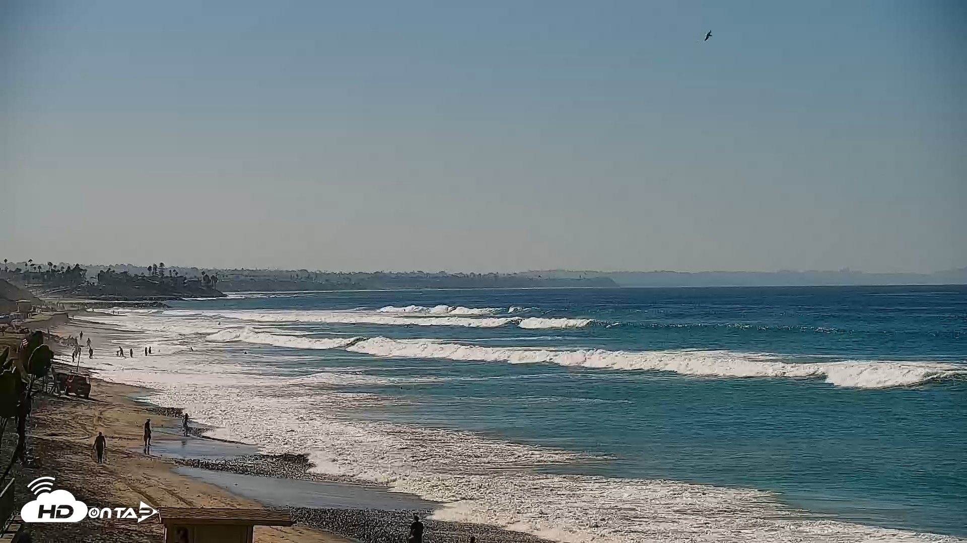 Snapshot of Carlsbad Beach Surf Live Webcam taken Sep 4, 2026, 10:03am PDT
