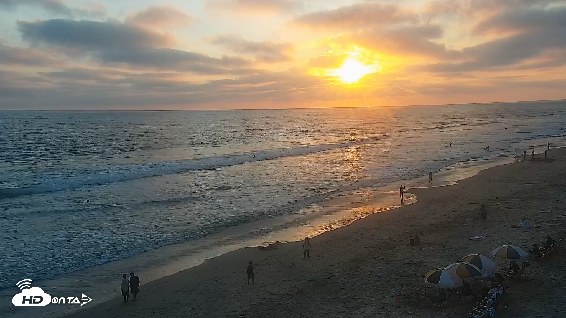 Snapshot of Carlsbad Beach Surf Live Webcam taken Jun 28, 2025, 7:42pm PDT