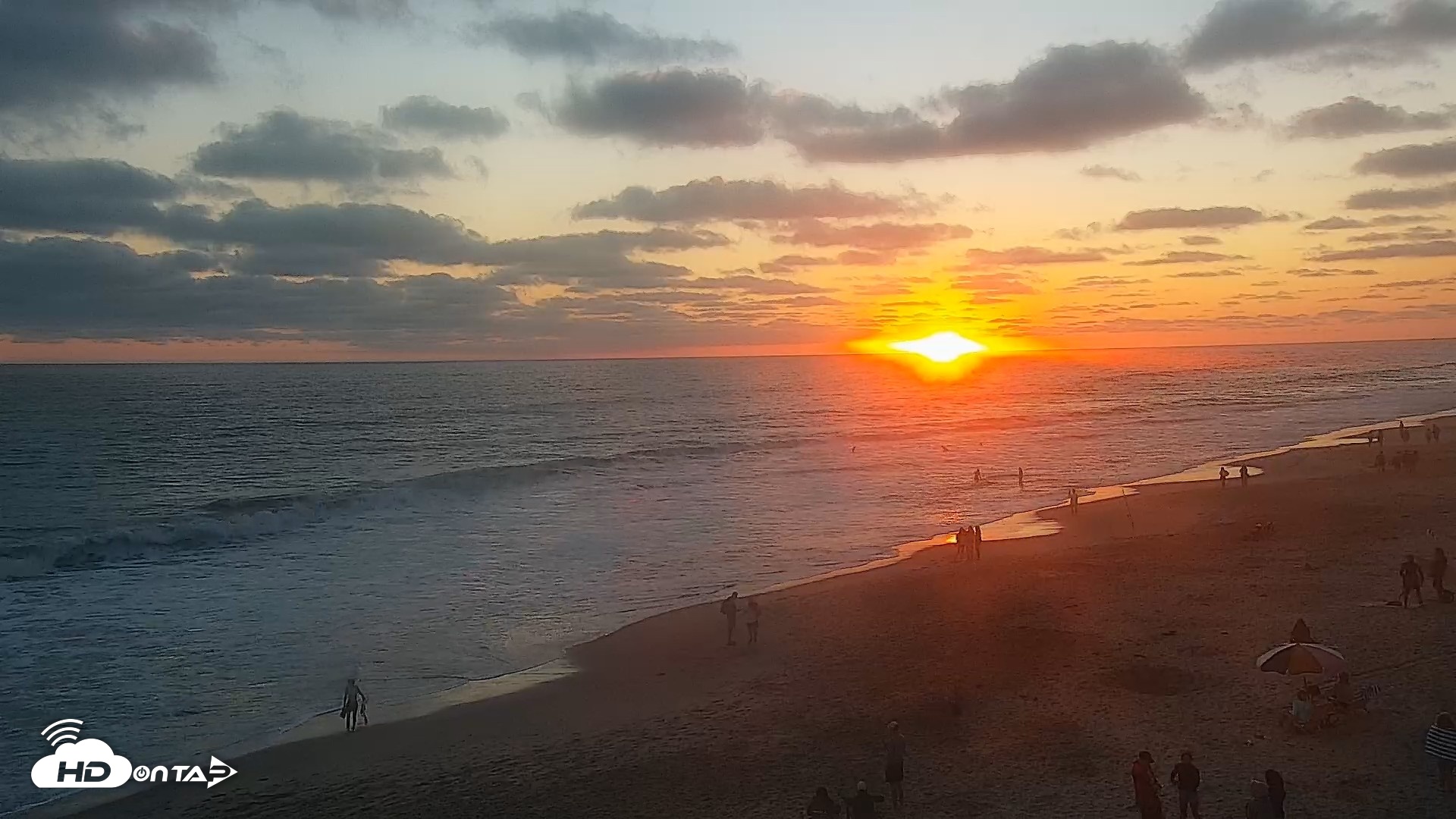 Snapshot of Carlsbad Beach Surf Live Webcam taken Jun 21, 2026, 8:01pm PDT