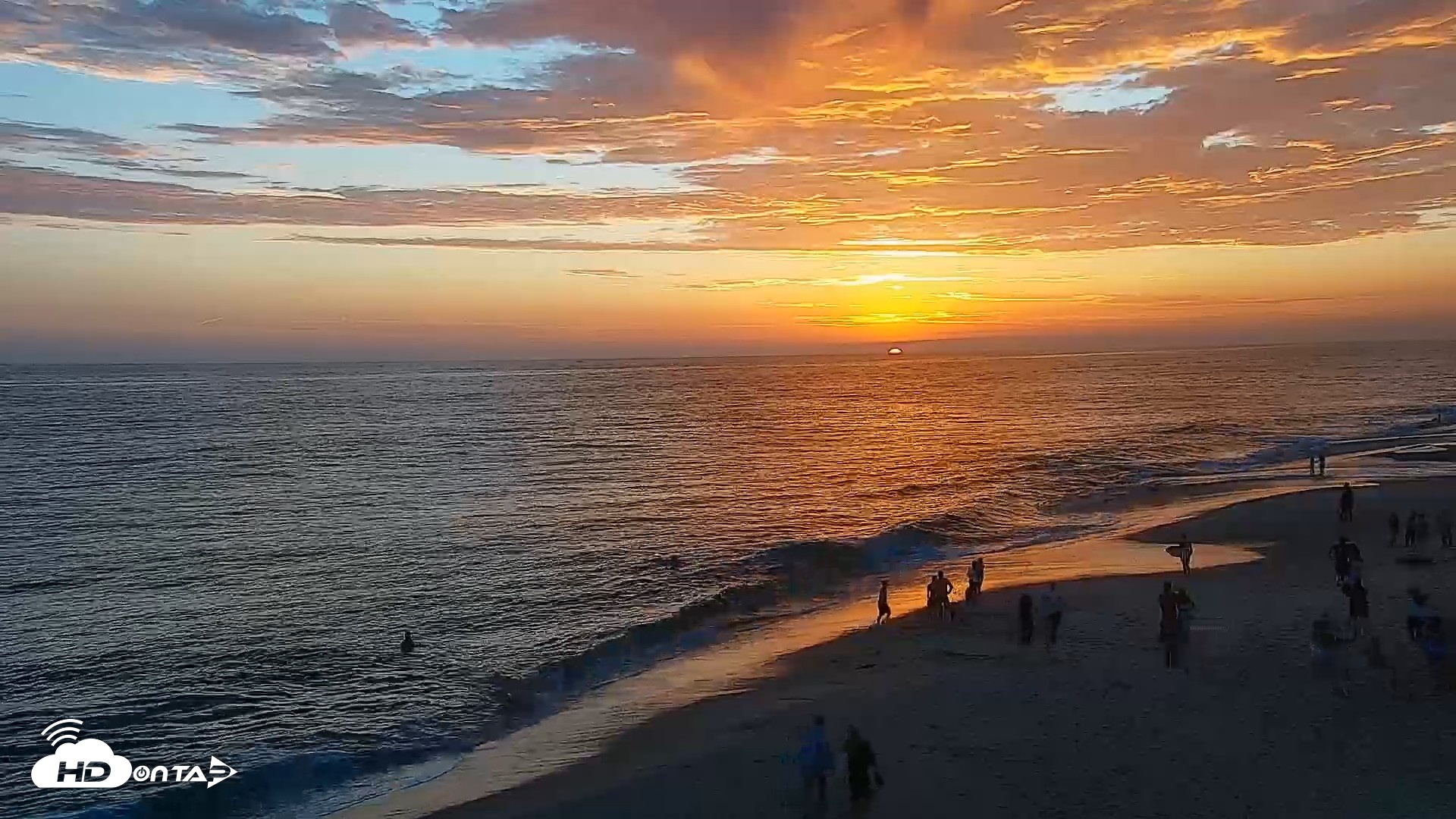 Snapshot of Carlsbad Beach Surf Live Webcam taken Jul 12, 2026, 8:00pm PDT