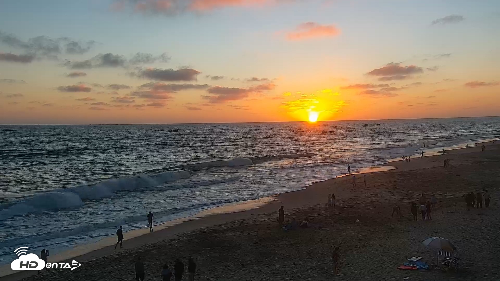 Snapshot of Carlsbad Beach Surf Live Webcam taken Jul 6, 2026, 8:00pm PDT