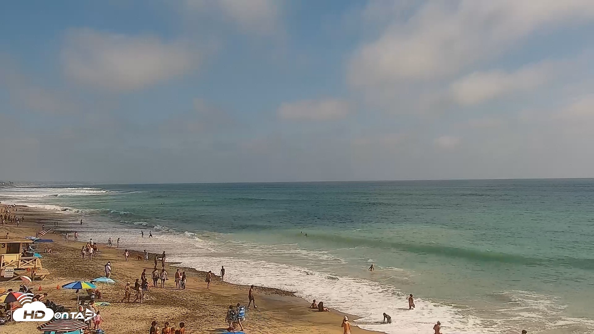 Snapshot of Carlsbad Beach Surf Live Webcam taken Jul 26, 2026, 4:21pm PDT