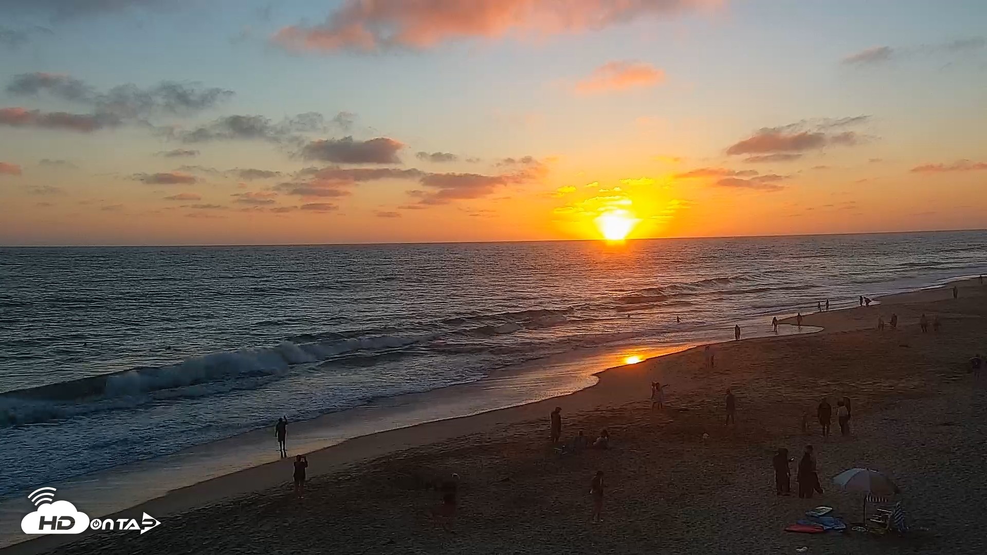 Snapshot of Carlsbad Beach Surf Live Webcam taken Jul 6, 2026, 7:59pm PDT