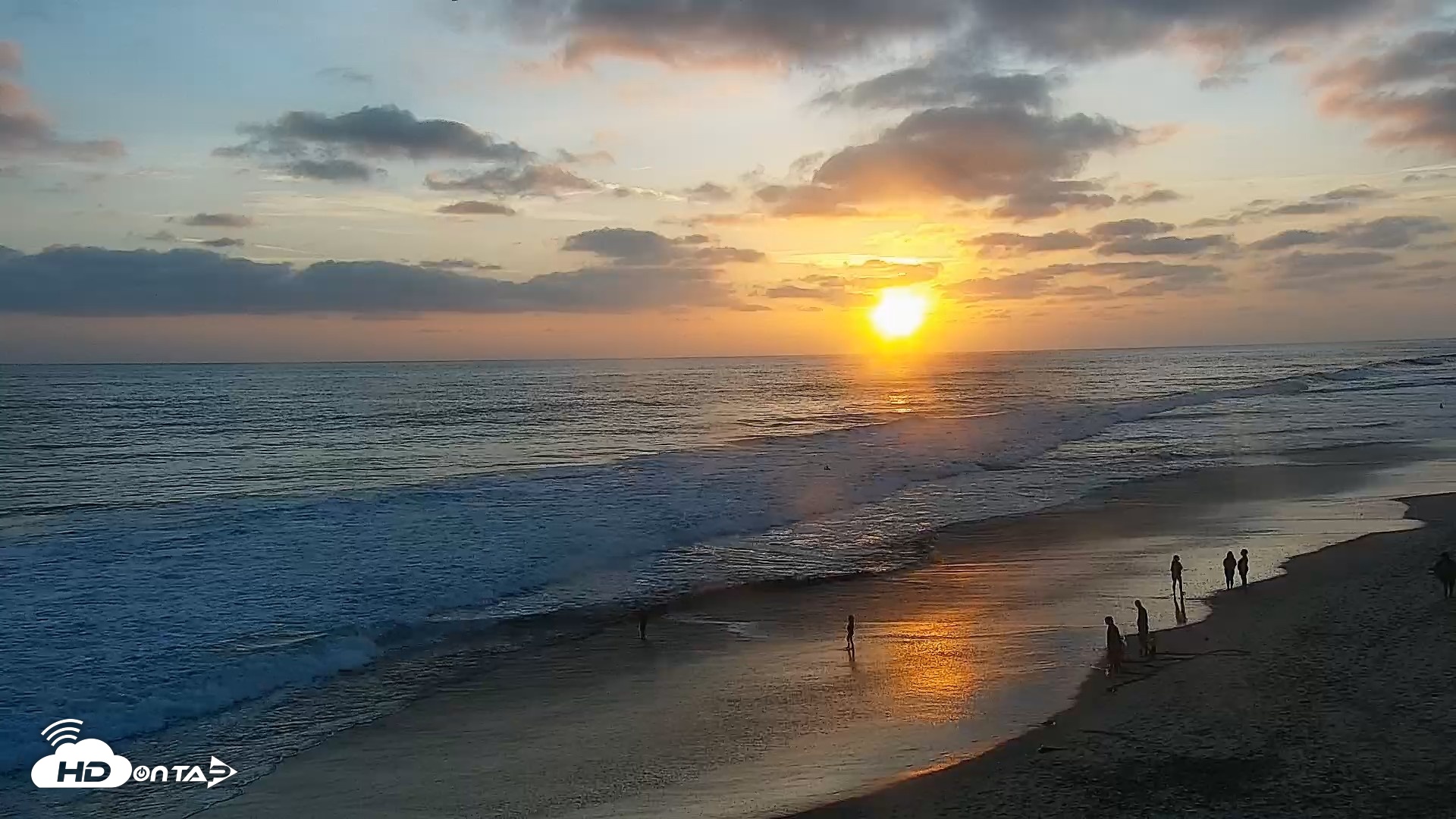 Snapshot of Carlsbad Beach Surf Live Webcam taken Jun 8, 2026, 7:51pm PDT