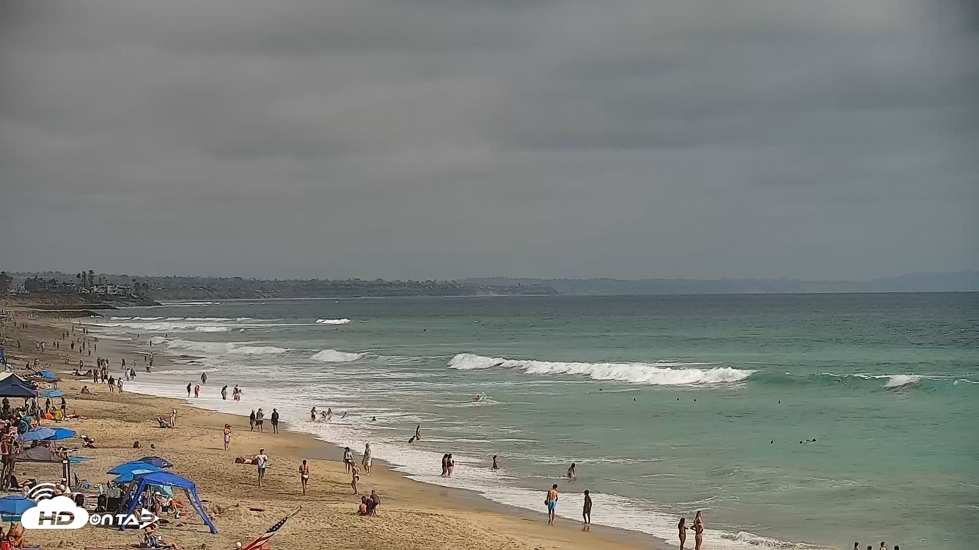 Snapshot of Carlsbad Beach Surf Live Webcam taken Jul 1, 2026, 4:21pm PDT