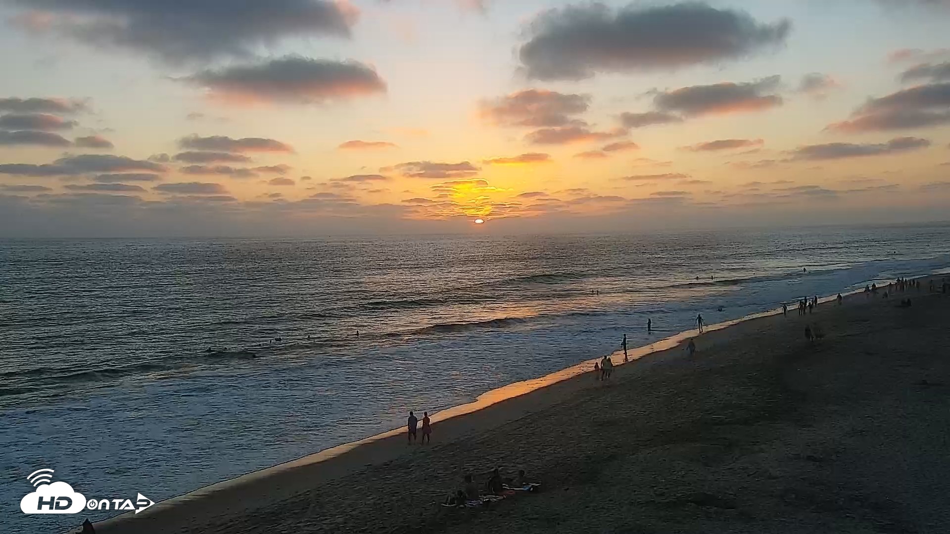 Snapshot of Carlsbad Beach Surf Live Webcam taken Aug 3, 2026, 7:45pm PDT