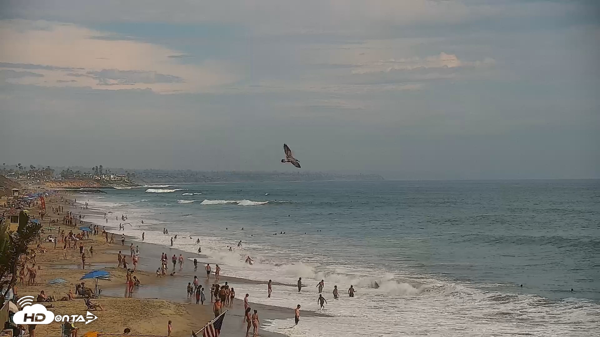 Snapshot of Carlsbad Beach Surf Live Webcam taken Jul 20, 2026, 4:34pm PDT