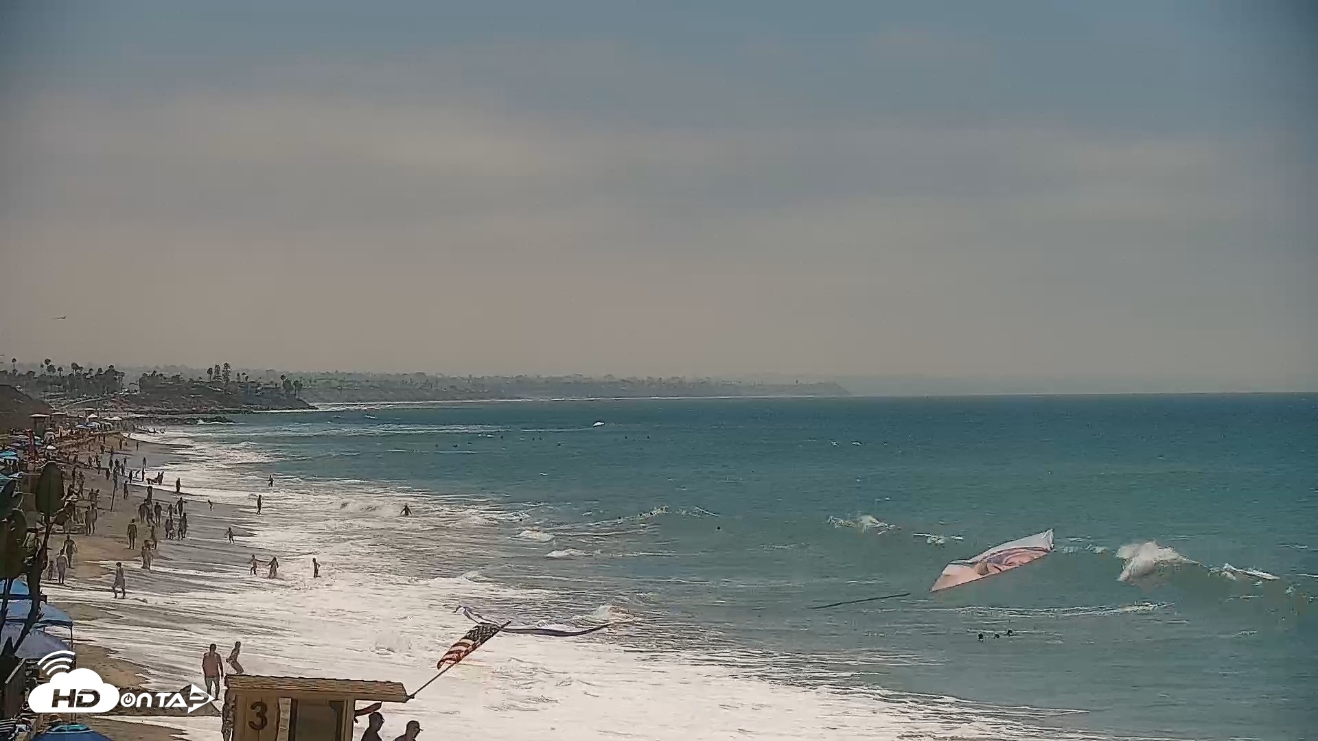 Snapshot of Carlsbad Beach Surf Live Webcam taken Aug 16, 2026, 12:33pm PDT