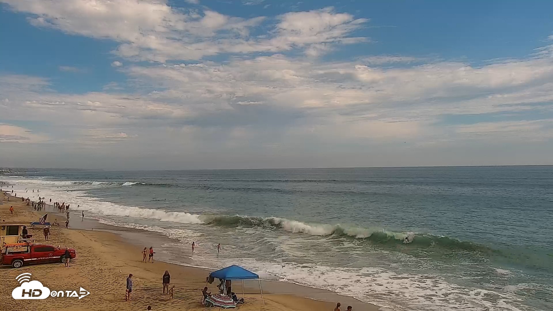 Snapshot of Carlsbad Beach Surf Live Webcam taken Jul 20, 2026, 4:34pm PDT