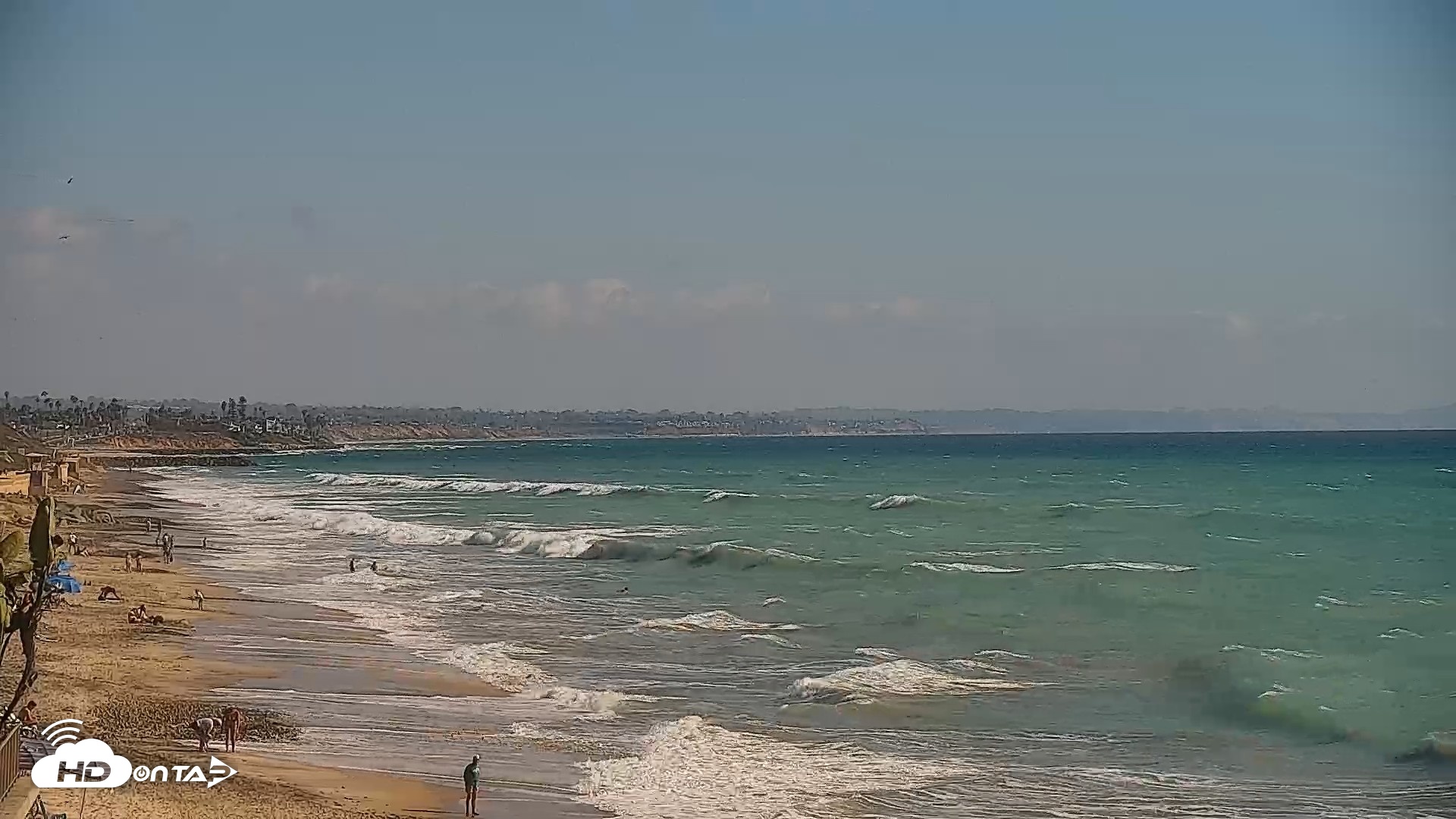 Snapshot of Carlsbad Beach Surf Live Webcam taken Sep 22, 2026, 3:44pm PDT