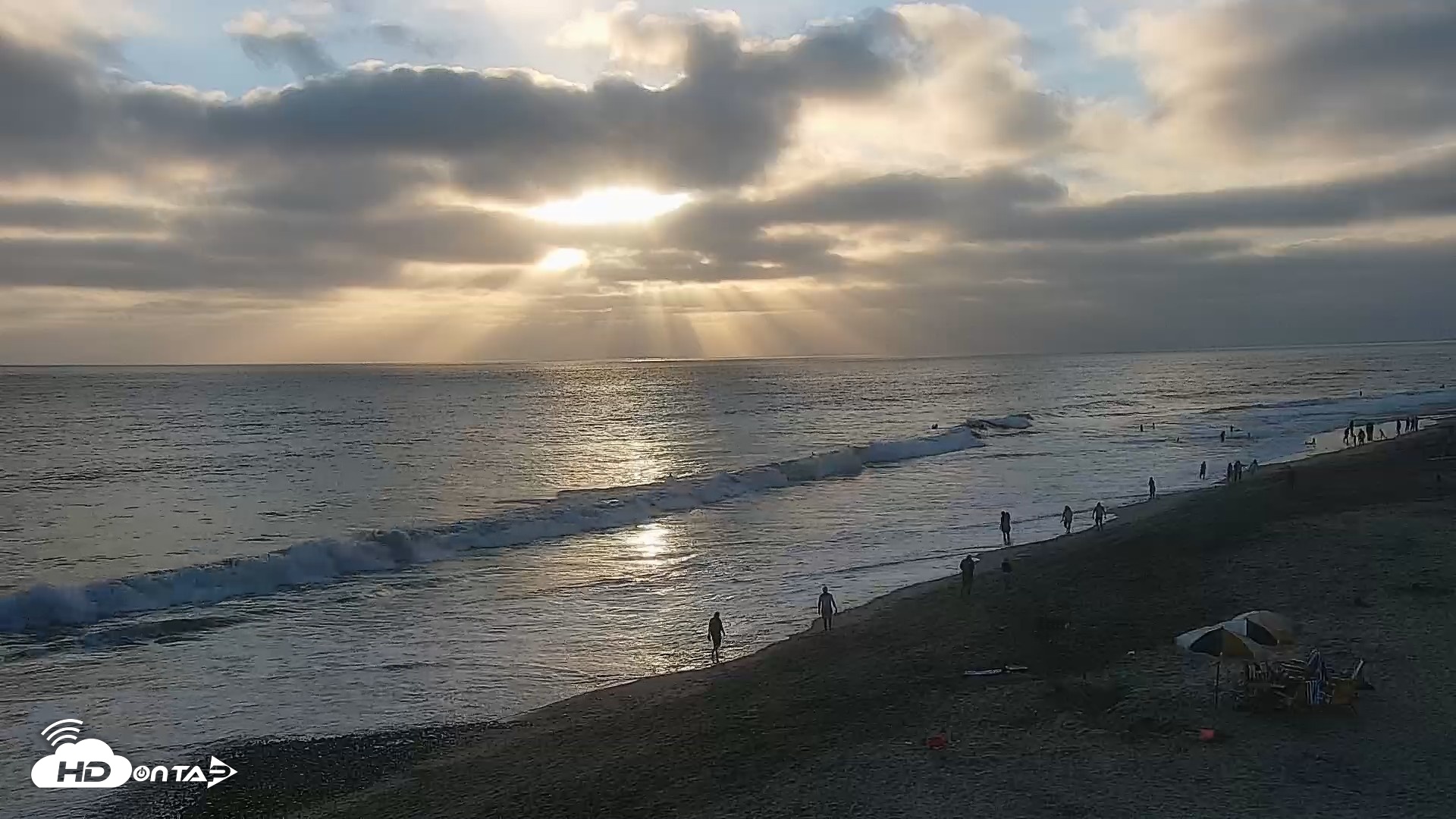 Snapshot of Carlsbad Beach Surf Live Webcam taken Aug 2, 2026, 7:15pm PDT