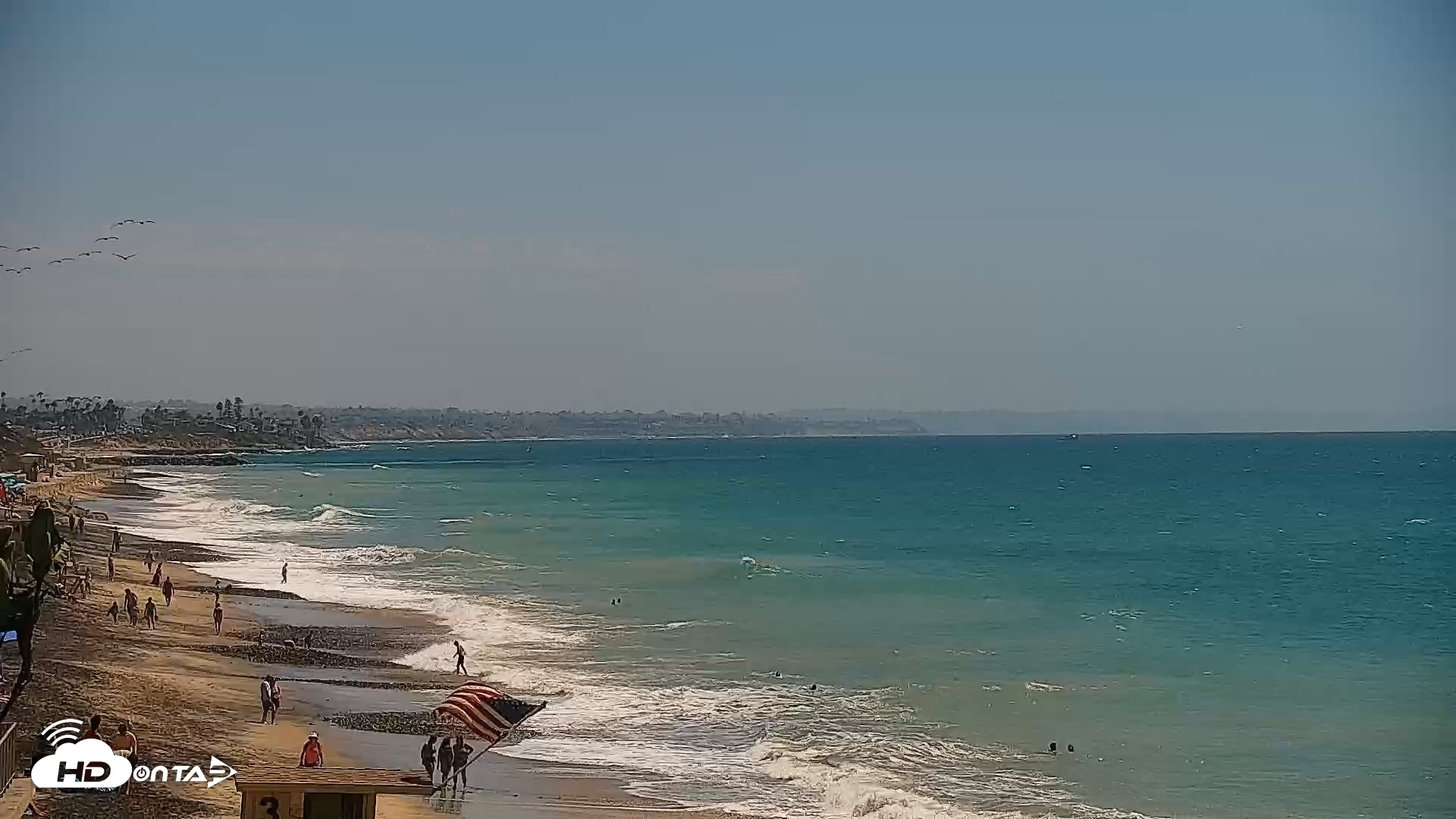 Snapshot of Carlsbad Beach Surf Live Webcam taken Sep 1, 2026, 1:54pm PDT