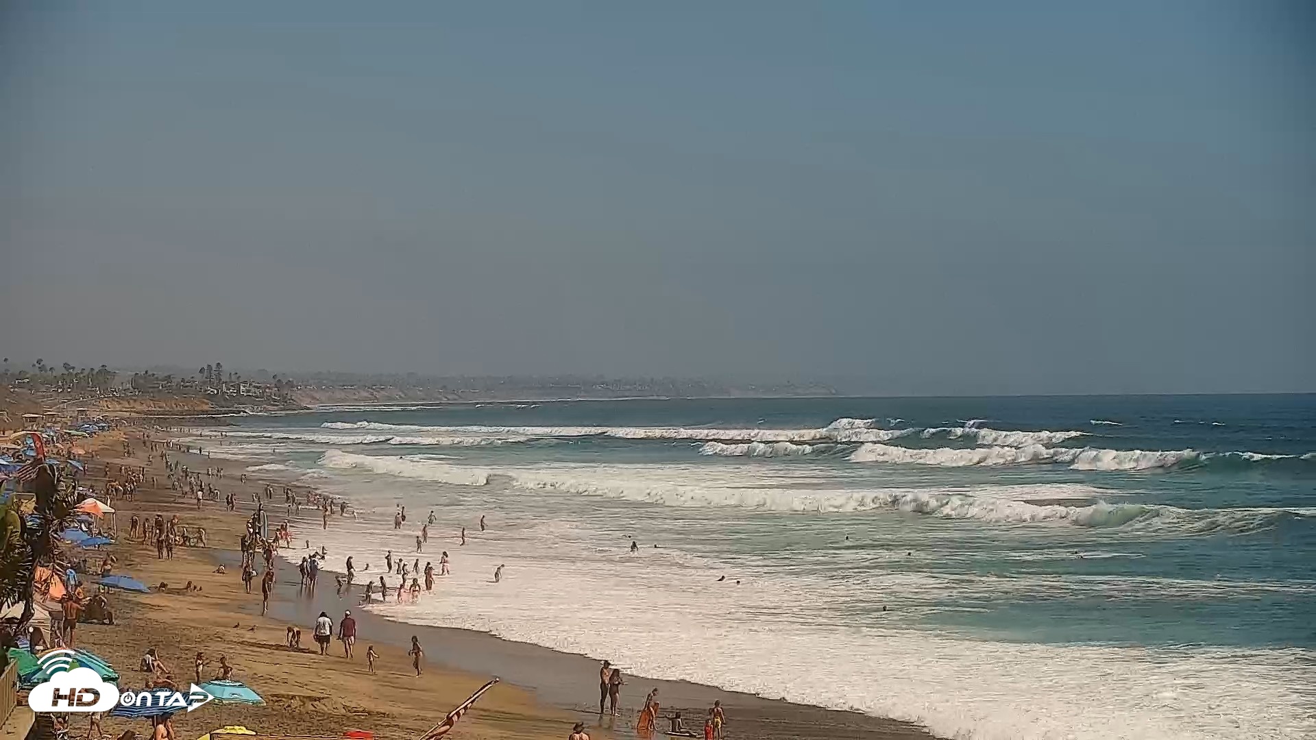 Snapshot of Carlsbad Beach Surf Live Webcam taken Jul 28, 2026, 4:06pm PDT