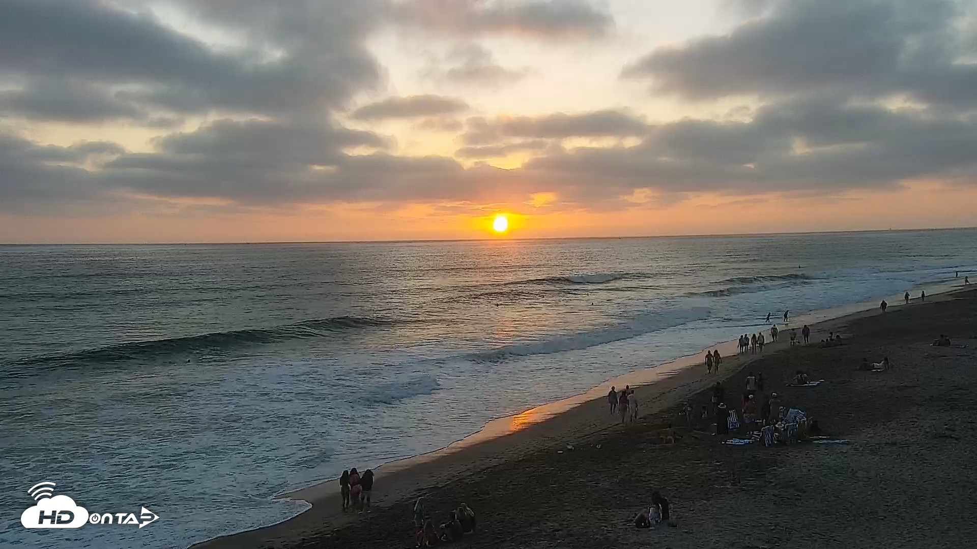 Snapshot of Carlsbad Beach Surf Live Webcam taken Aug 1, 2026, 7:43pm PDT
