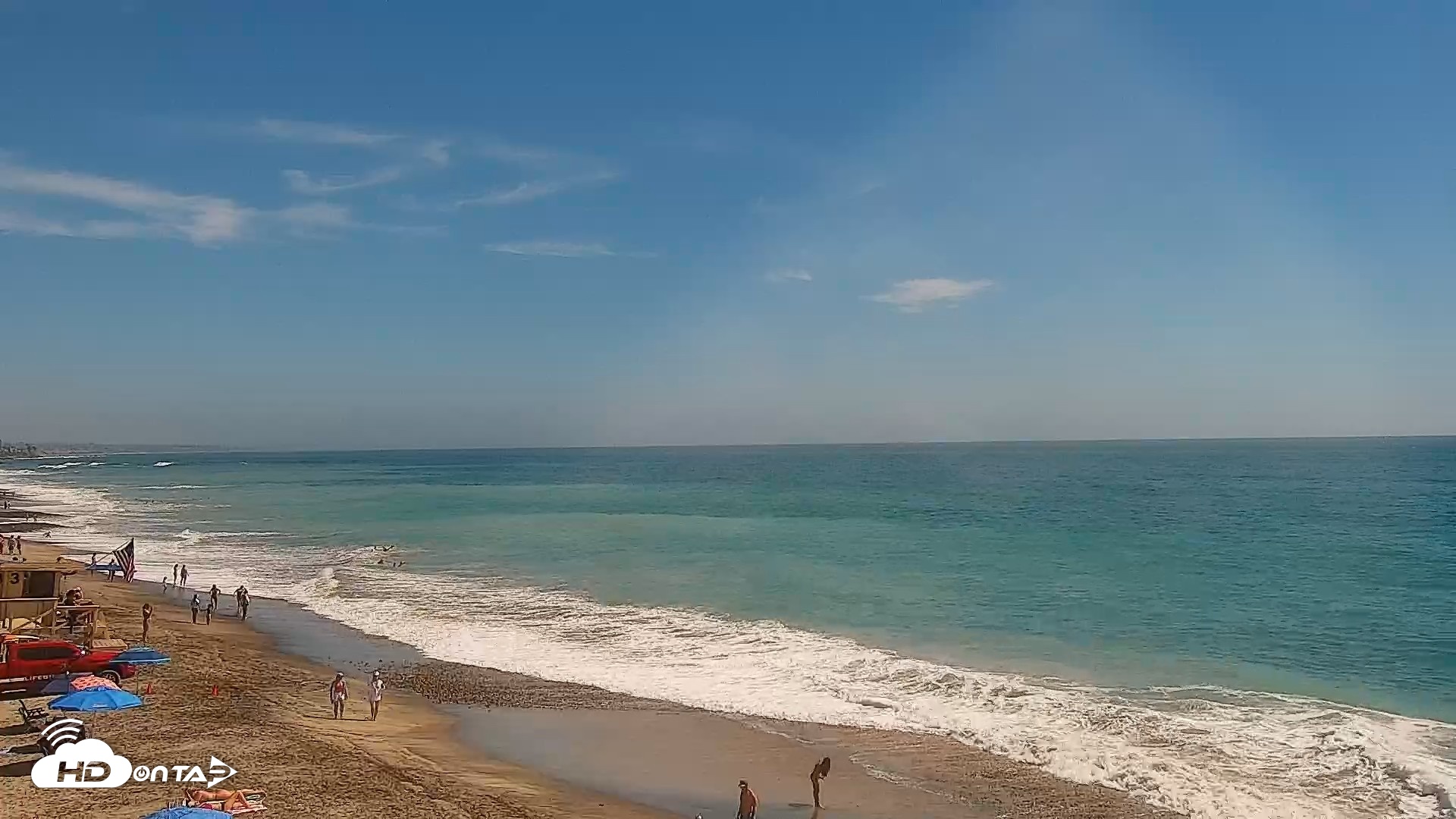 Snapshot of Carlsbad Beach Surf Live Webcam taken Aug 18, 2026, 3:20pm PDT