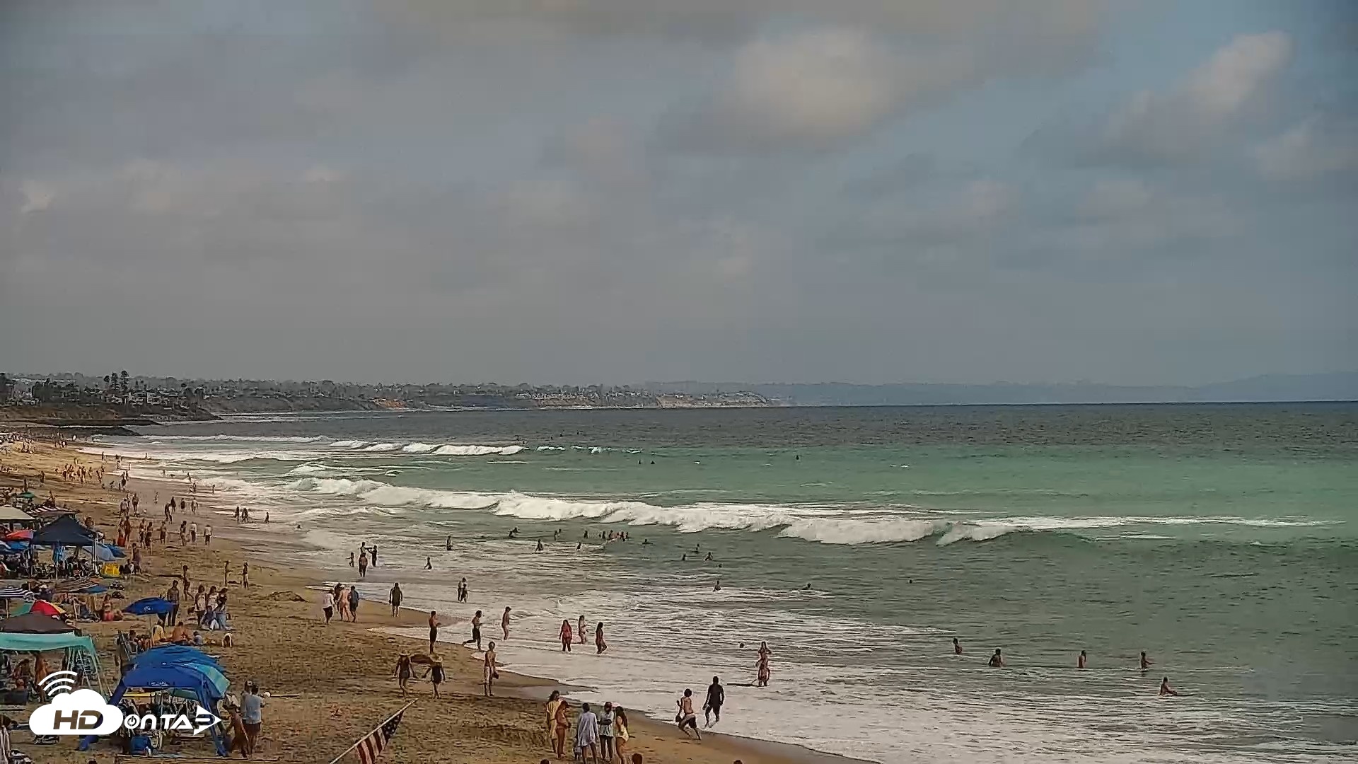 Snapshot of Carlsbad Beach Surf Live Webcam taken Jun 30, 2026, 4:39pm PDT